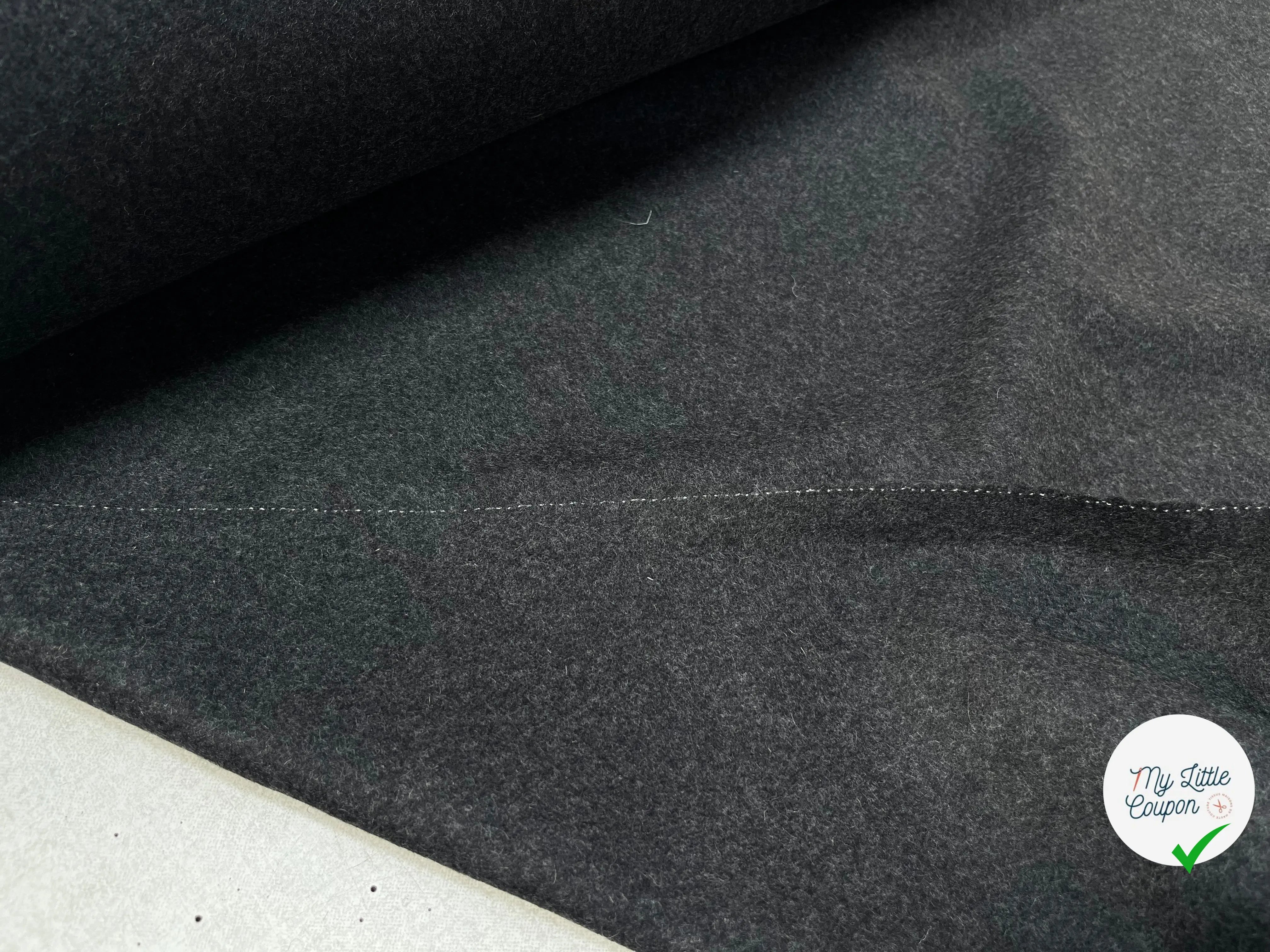DRAP DE LAINE GRIS FONCÉ - My Little Coupon