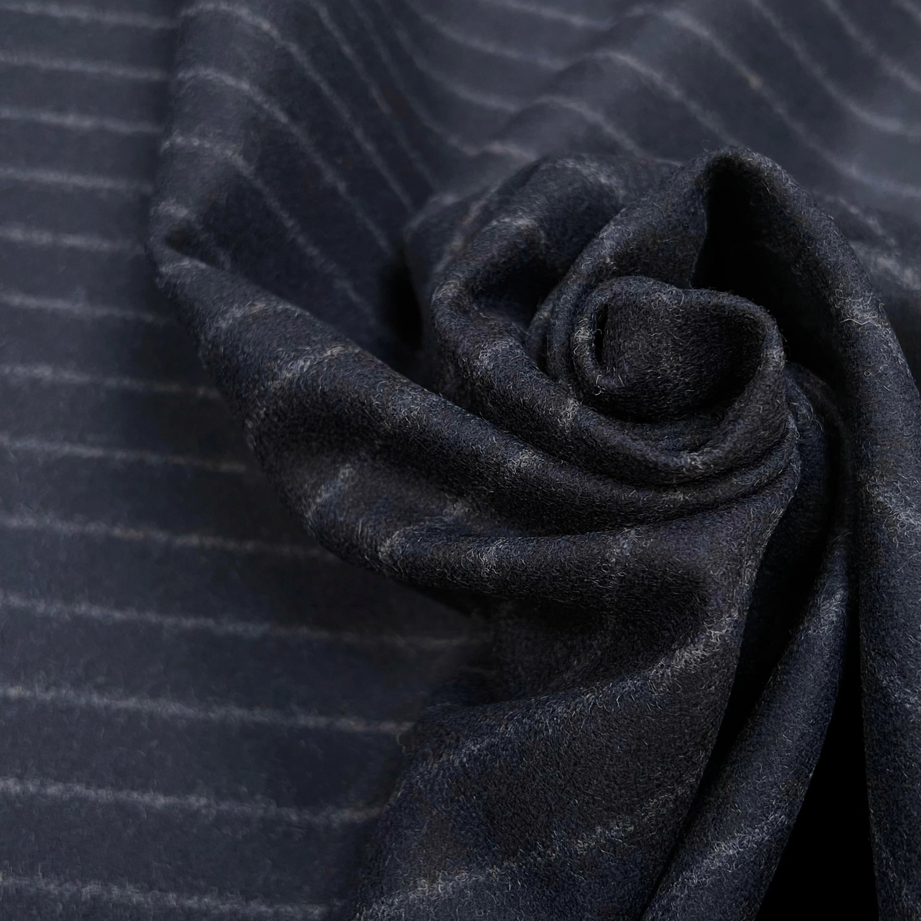 DRAP DE LAINE LOURD GROSESES RAYURES NUIT 80% LAINE VIERGE - My Little Coupon