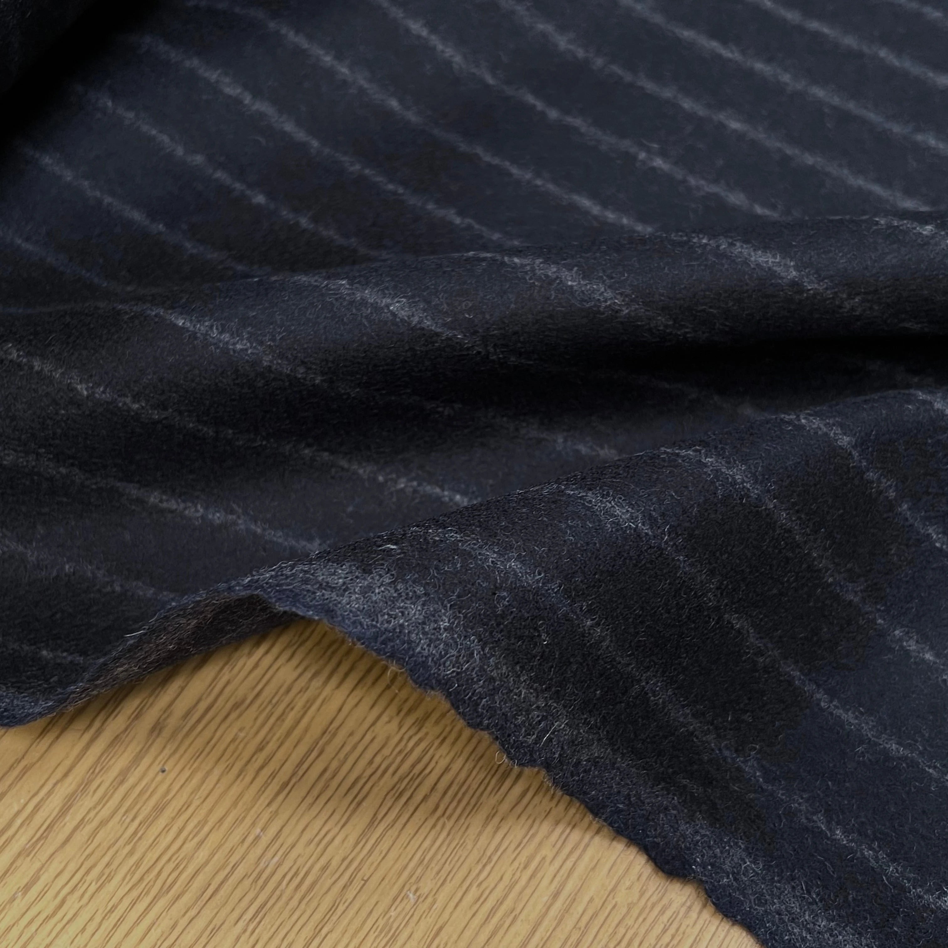 DRAP DE LAINE LOURD GROSESES RAYURES NUIT 80% LAINE VIERGE - My Little Coupon