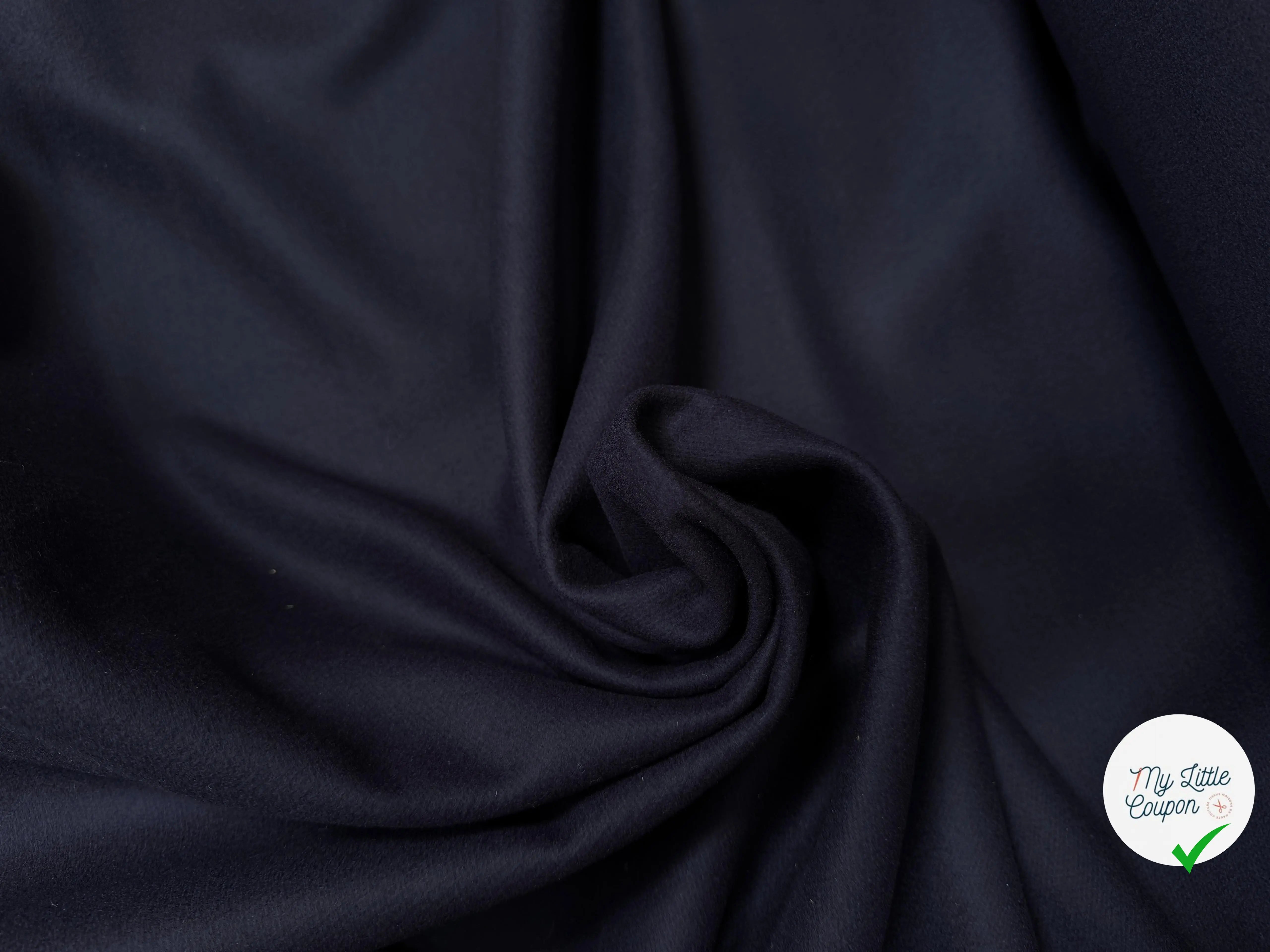 DRAP DE LAINE MANTEAU BLEU NUIT SUBLIME - My Little Coupon