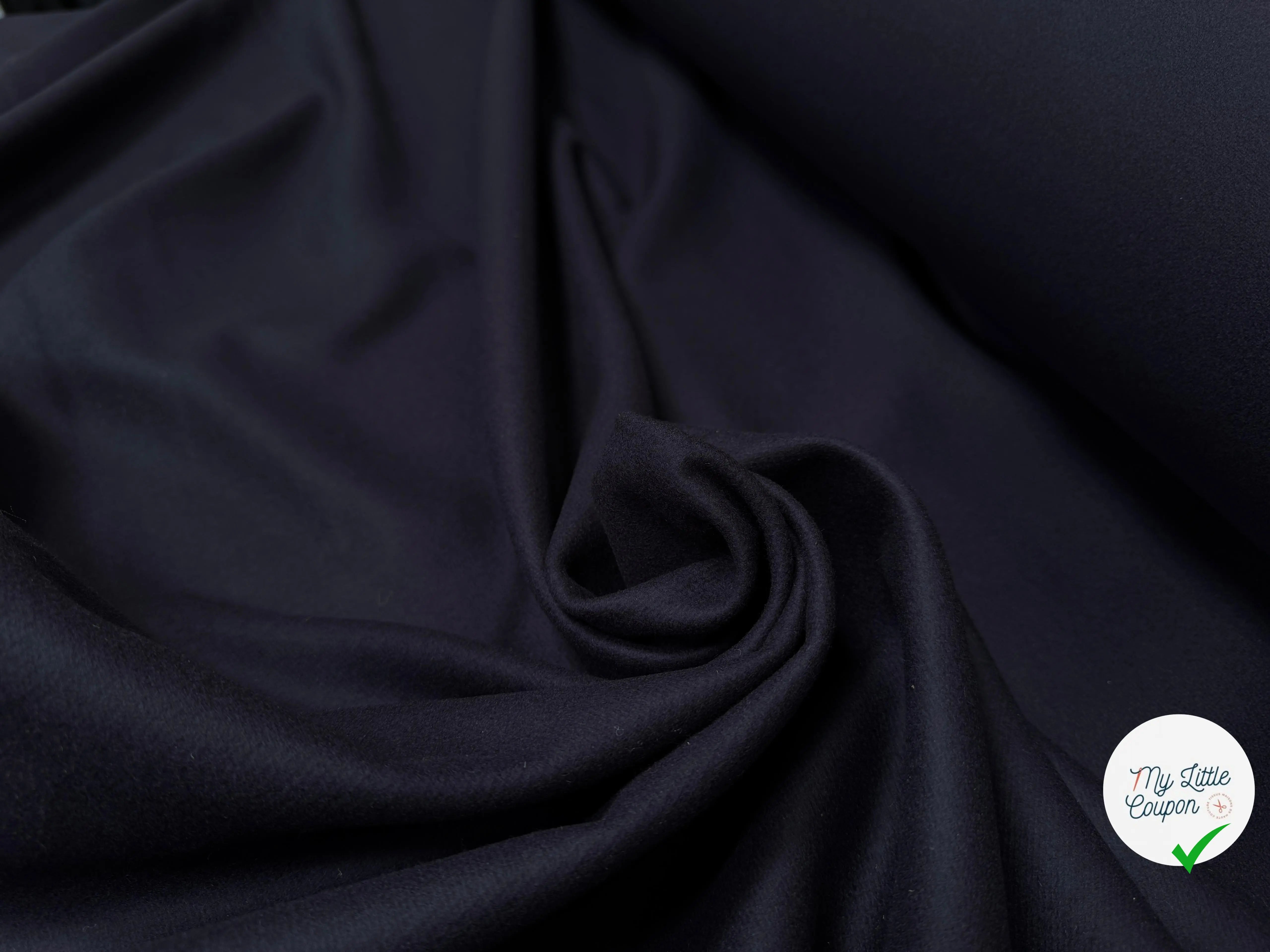 DRAP DE LAINE MANTEAU BLEU NUIT SUBLIME - My Little Coupon