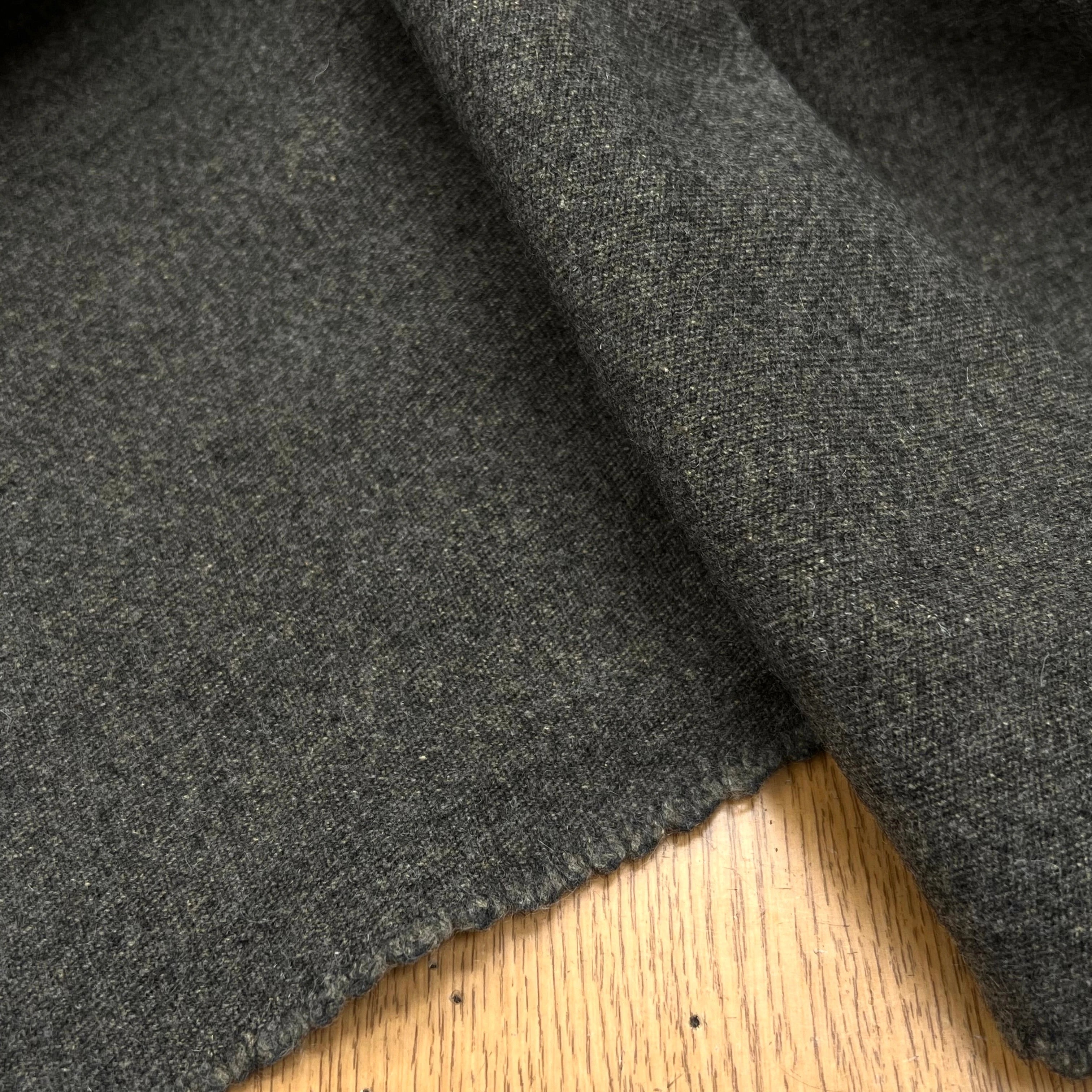 DRAP DE LAINE MANTEAU VERT DE GRIS 70% LAINE VIERGE - My Little Coupon