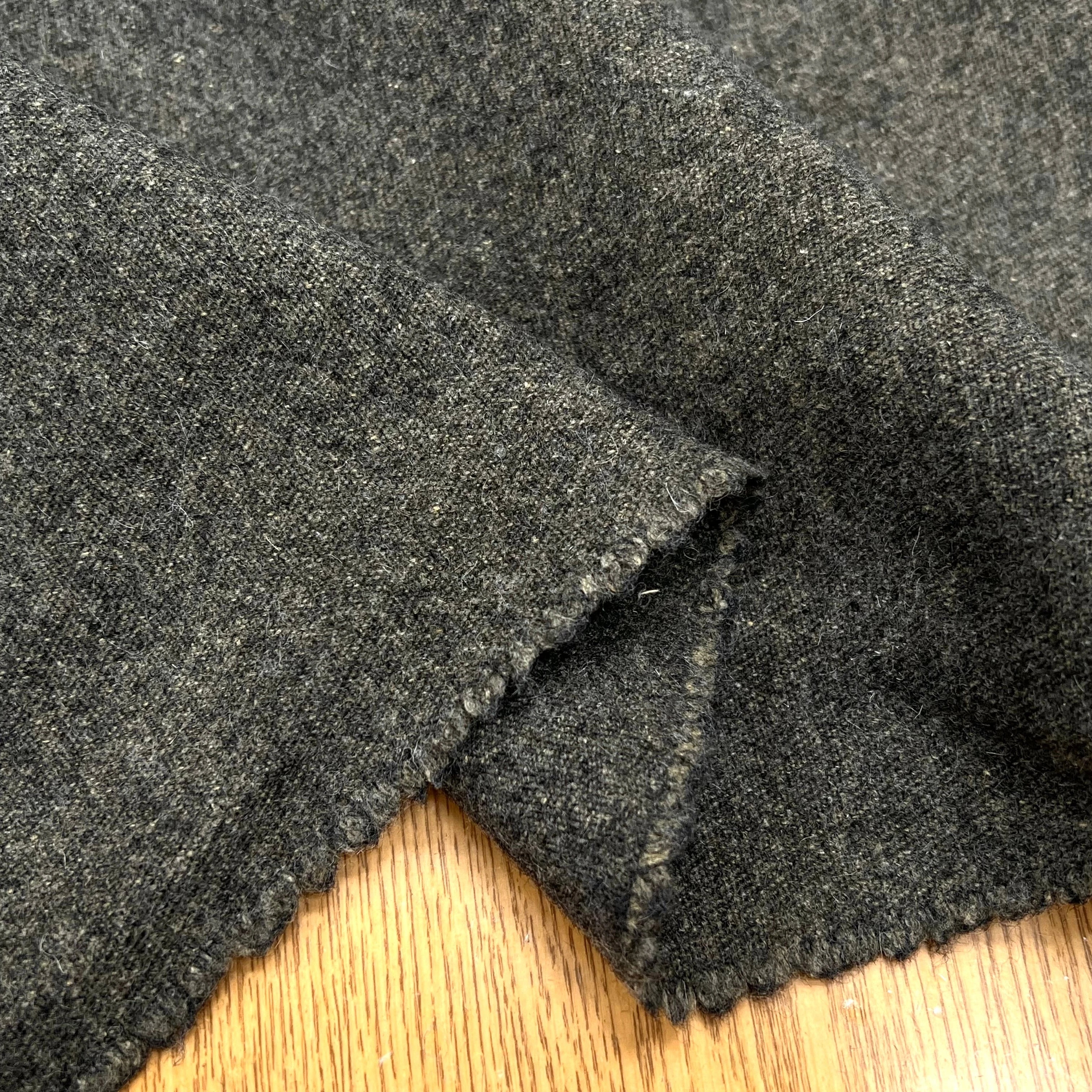 DRAP DE LAINE MANTEAU VERT DE GRIS 70% LAINE VIERGE - My Little Coupon