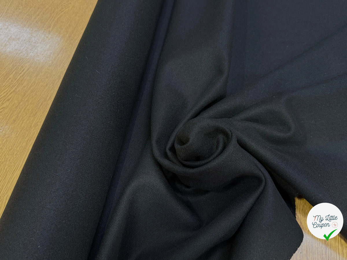 DRAP DE LAINE NOIR PROFOND NOBLE 85% LAINE - My Little Coupon