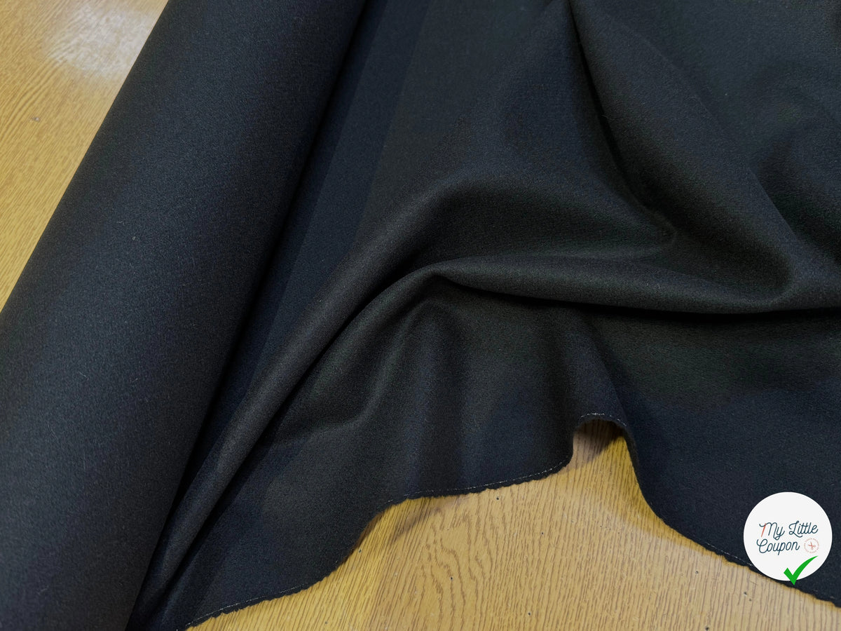 DRAP DE LAINE NOIR PROFOND NOBLE 85% LAINE - My Little Coupon