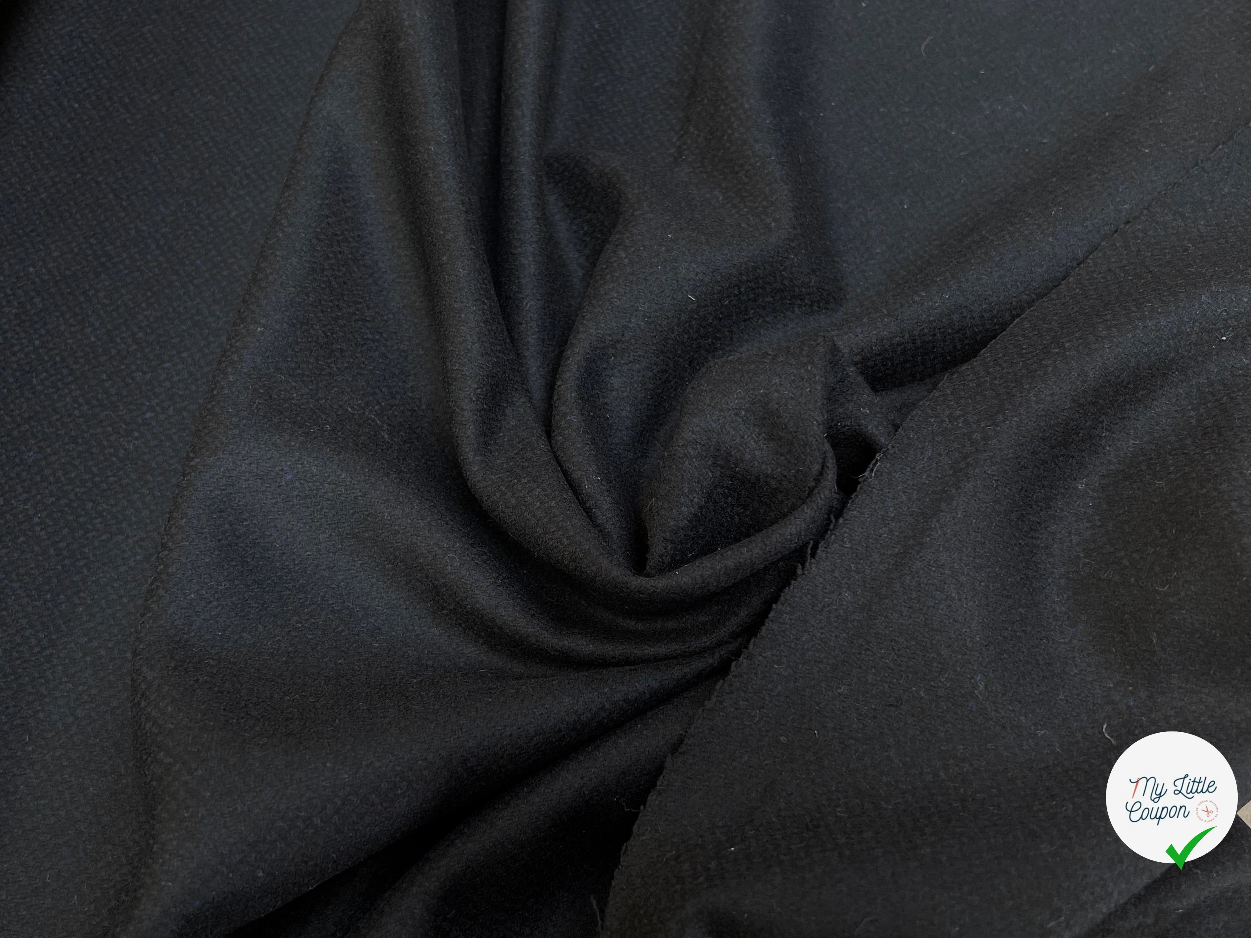 DRAP DE LAINE SOFT WOOL CACHEMIRE MIX NIGHT BLUE 5% CACHEMIRE - My Little Coupon