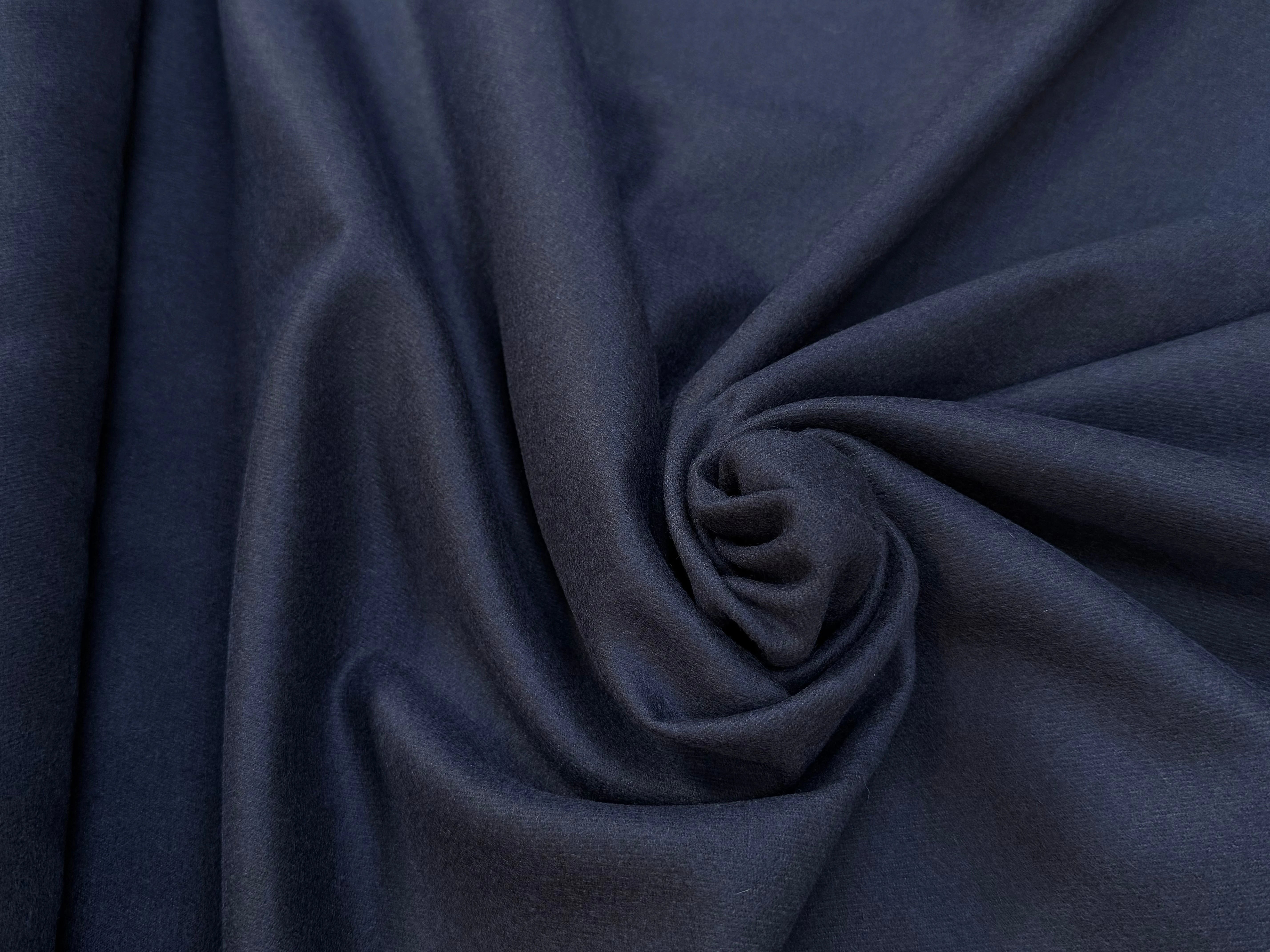 DRAP DE LAINE TENUE LOURDE MARINE FONCÉ - My Little Coupon