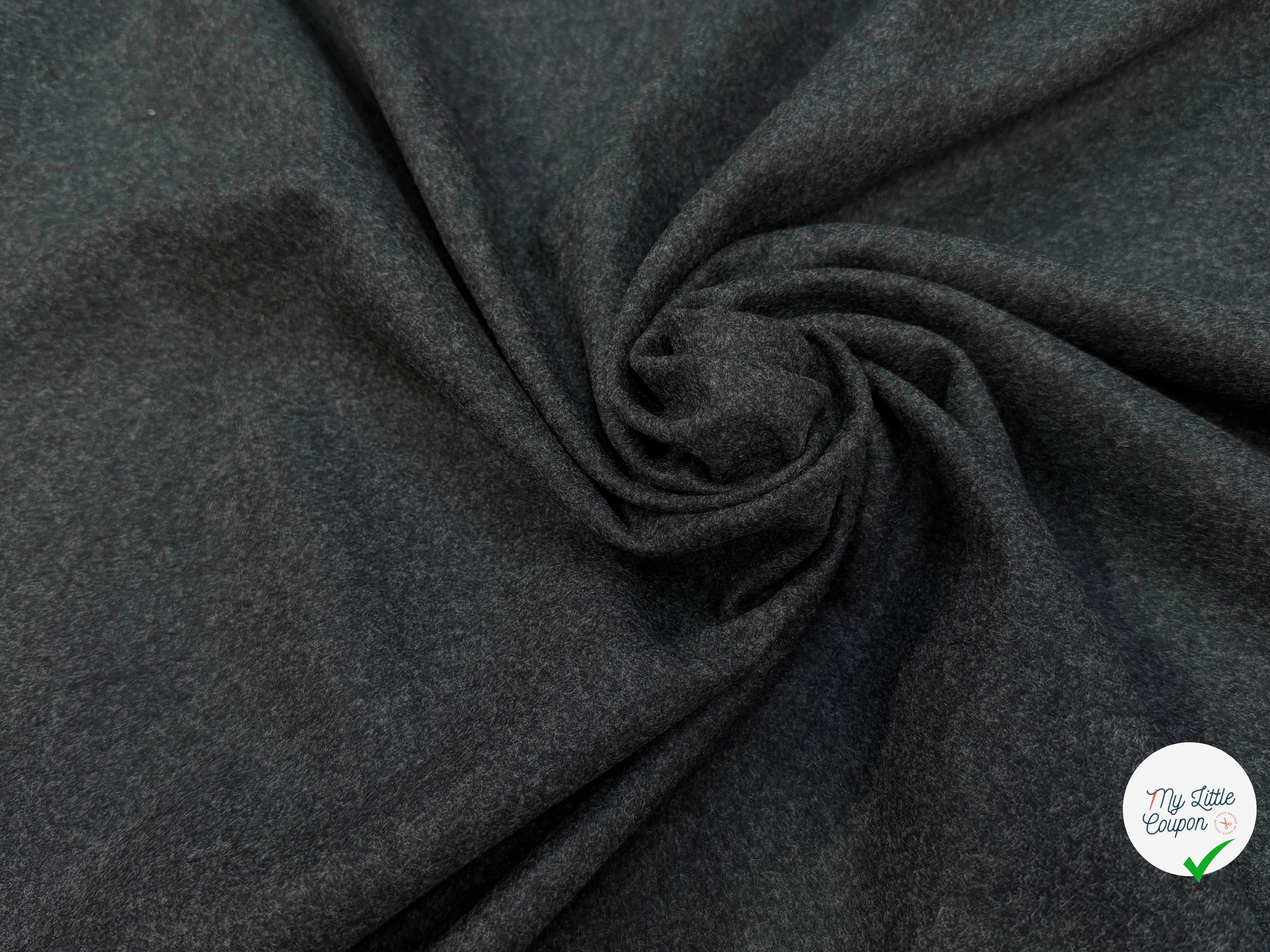 DRAP DE LAINE TOUCHER DOUX GRIS CHINÉ - My Little Coupon