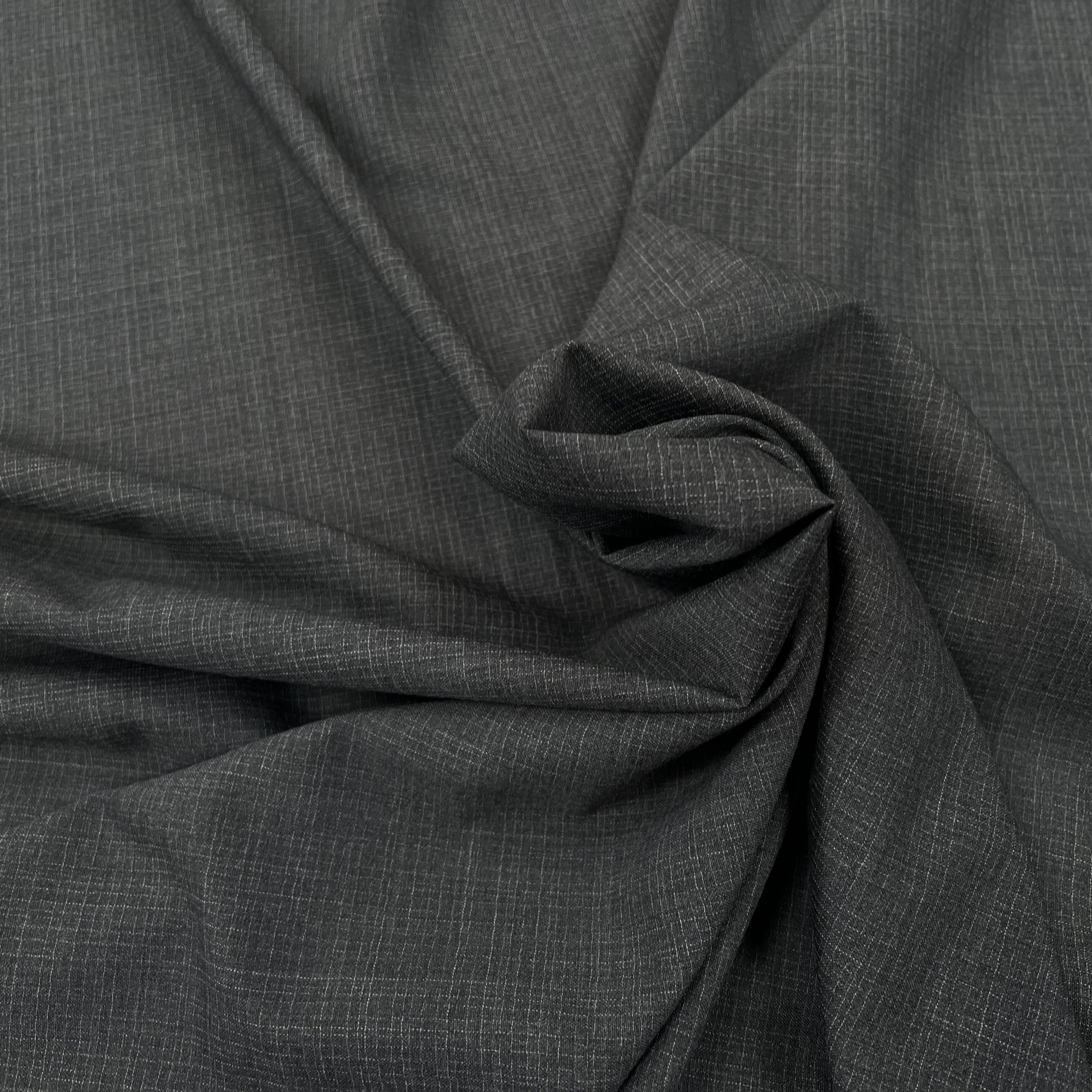 DRAPERIE 100% LAINE GRIS CHINÉ FONCÉ LAIZE 156 - My Little Coupon