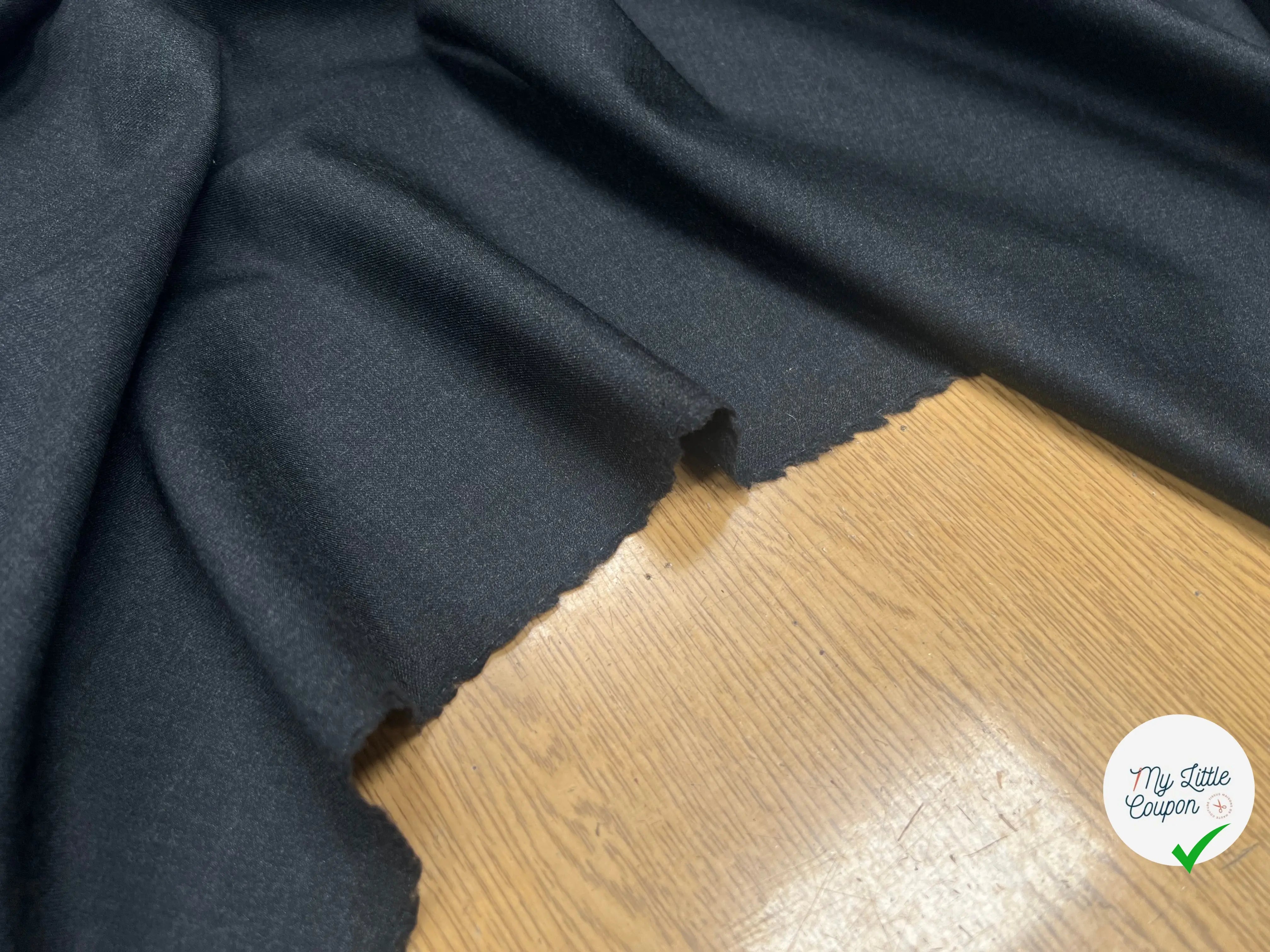 DRAPERIE 100% LAINE GRIS PROFOND UNI - My Little Coupon