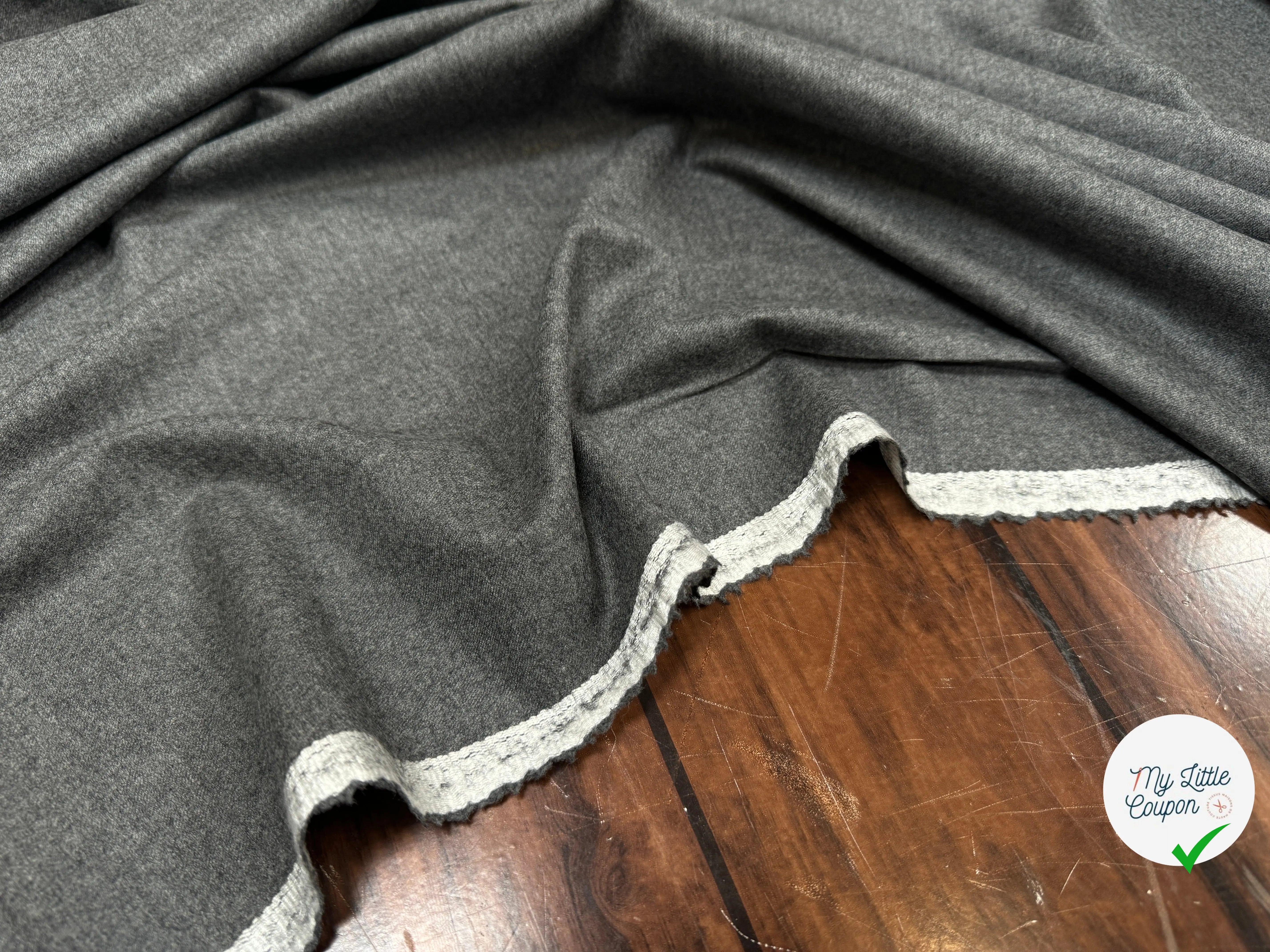 DRAPERIE 100% LAINE GRISE - My Little Coupon