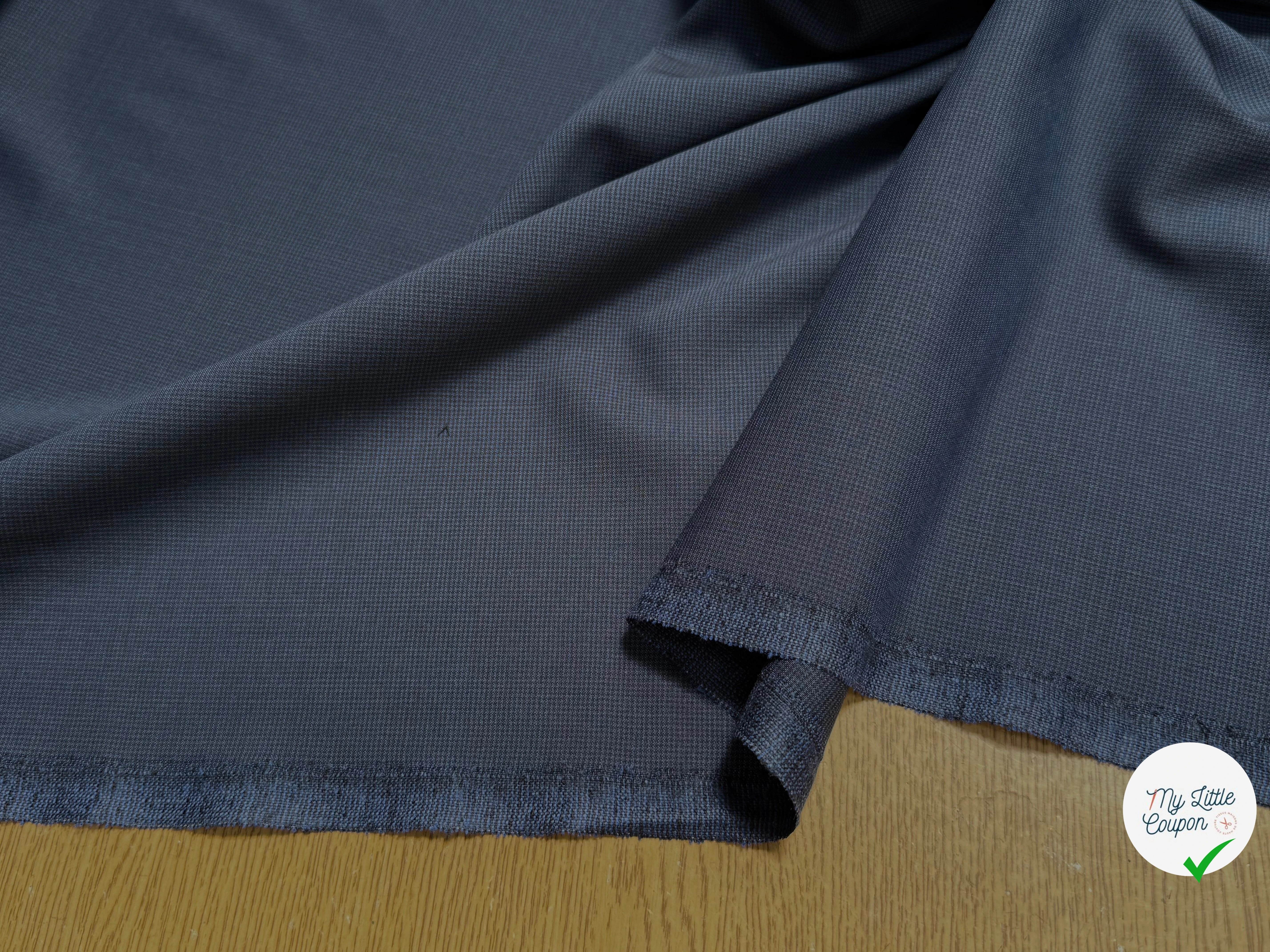 DRAPERIE 100% LAINE VIERGE BLEU NUIT D’ÉTÉ - My Little Coupon