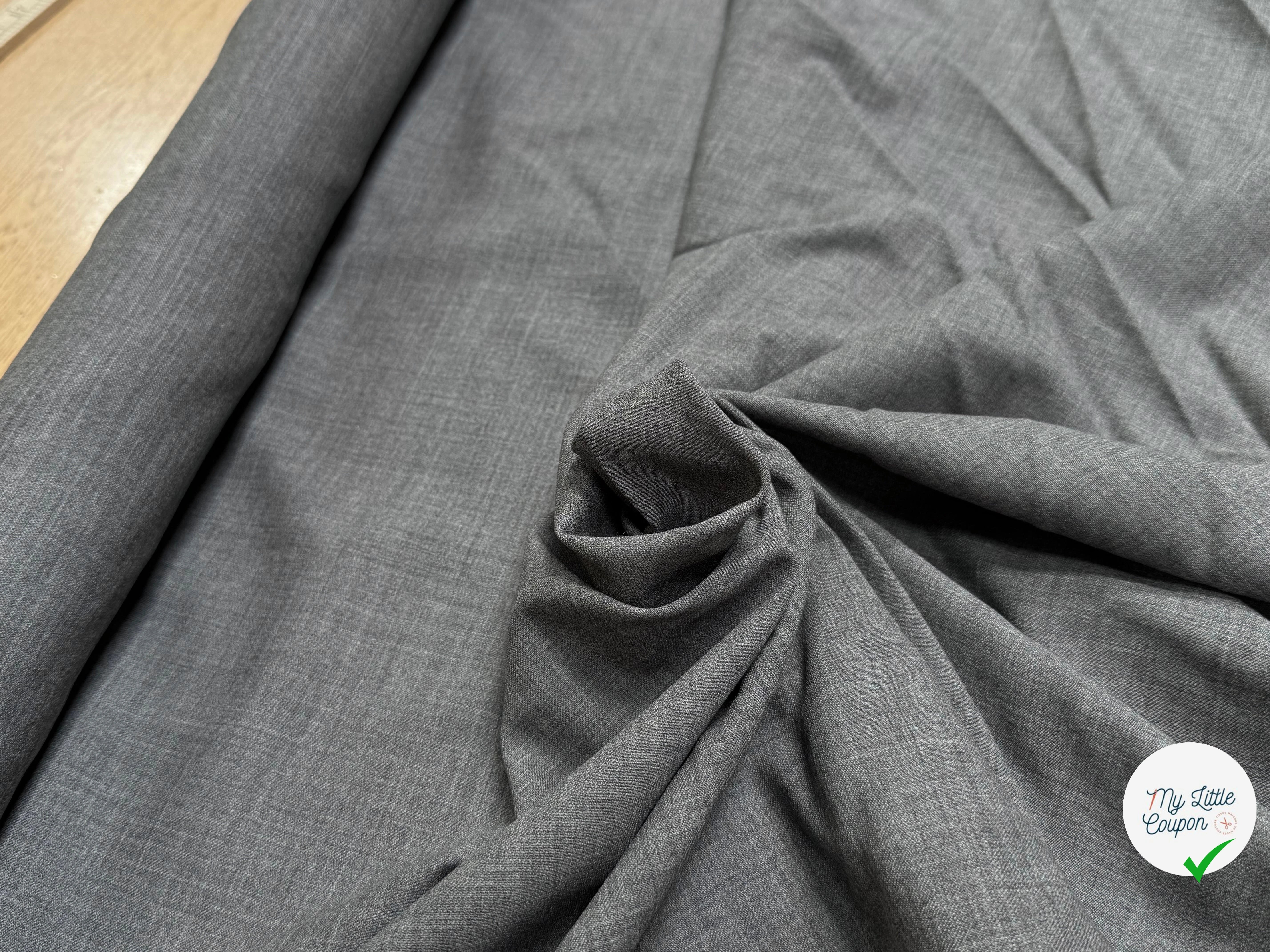 DRAPERIE 70% LAINE STRETCH GRIS ULTRA BELLE - My Little Coupon