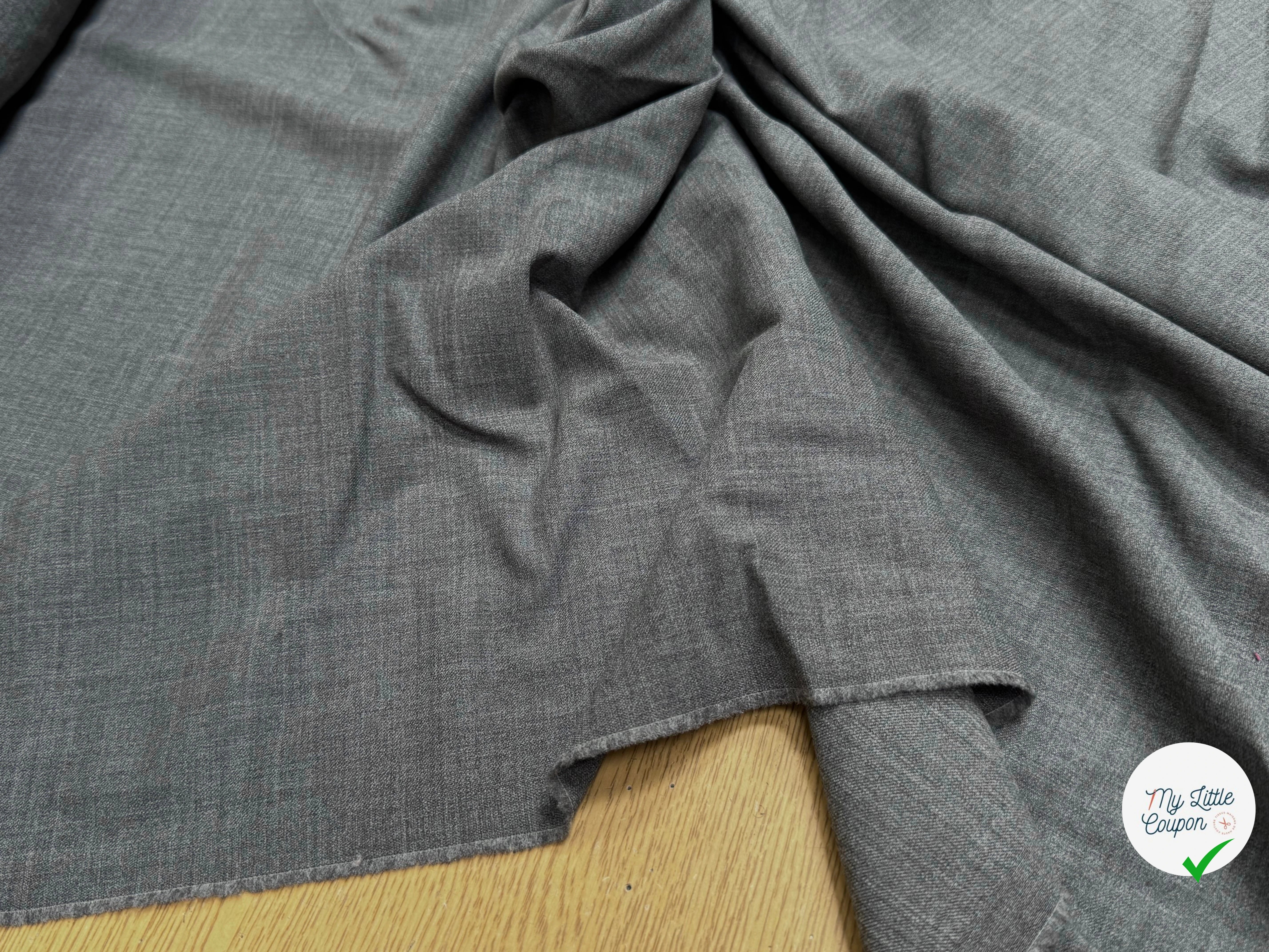 DRAPERIE 70% LAINE STRETCH GRIS ULTRA BELLE - My Little Coupon