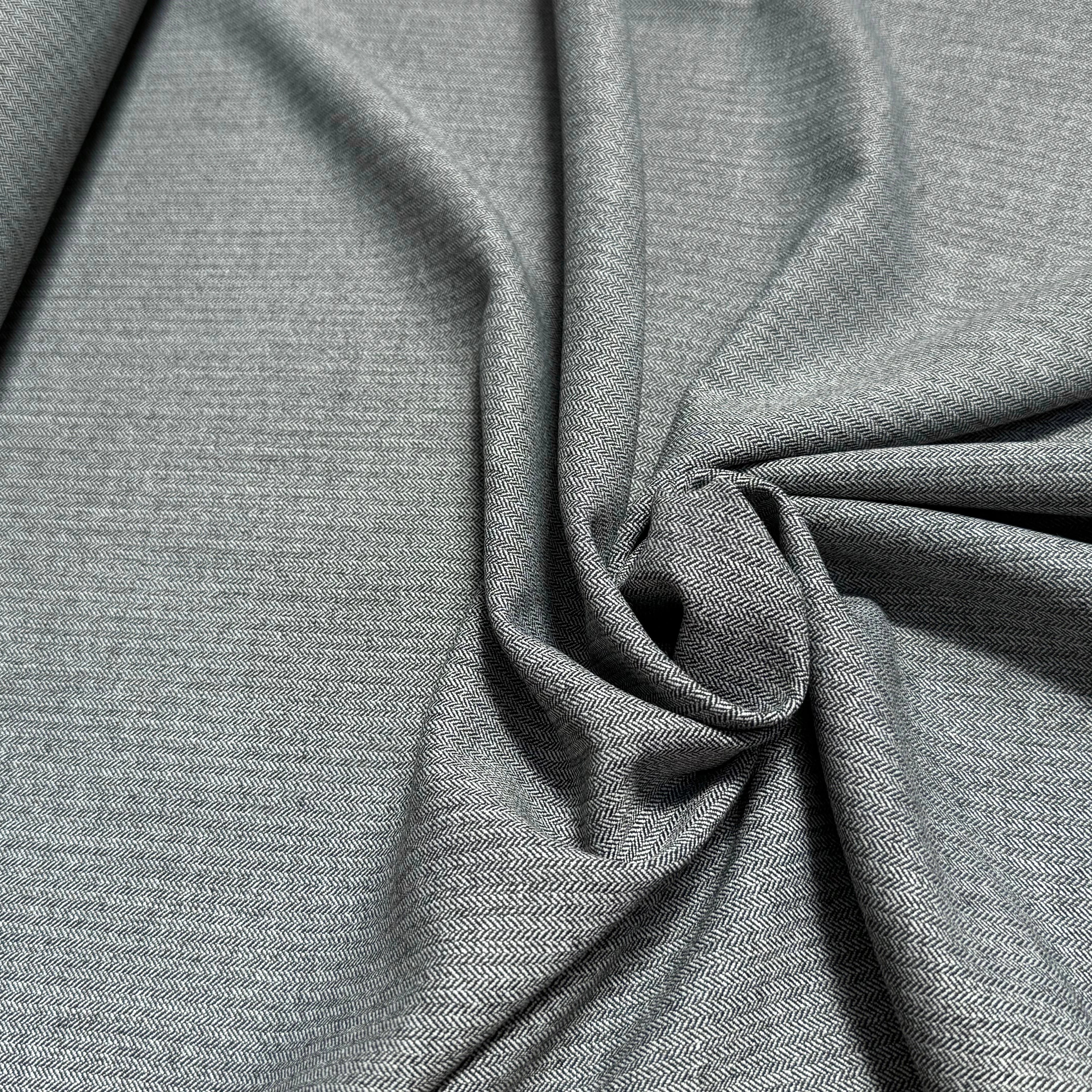 DRAPERIE CHEVRON 26% VISCOSE GRIS - My Little Coupon