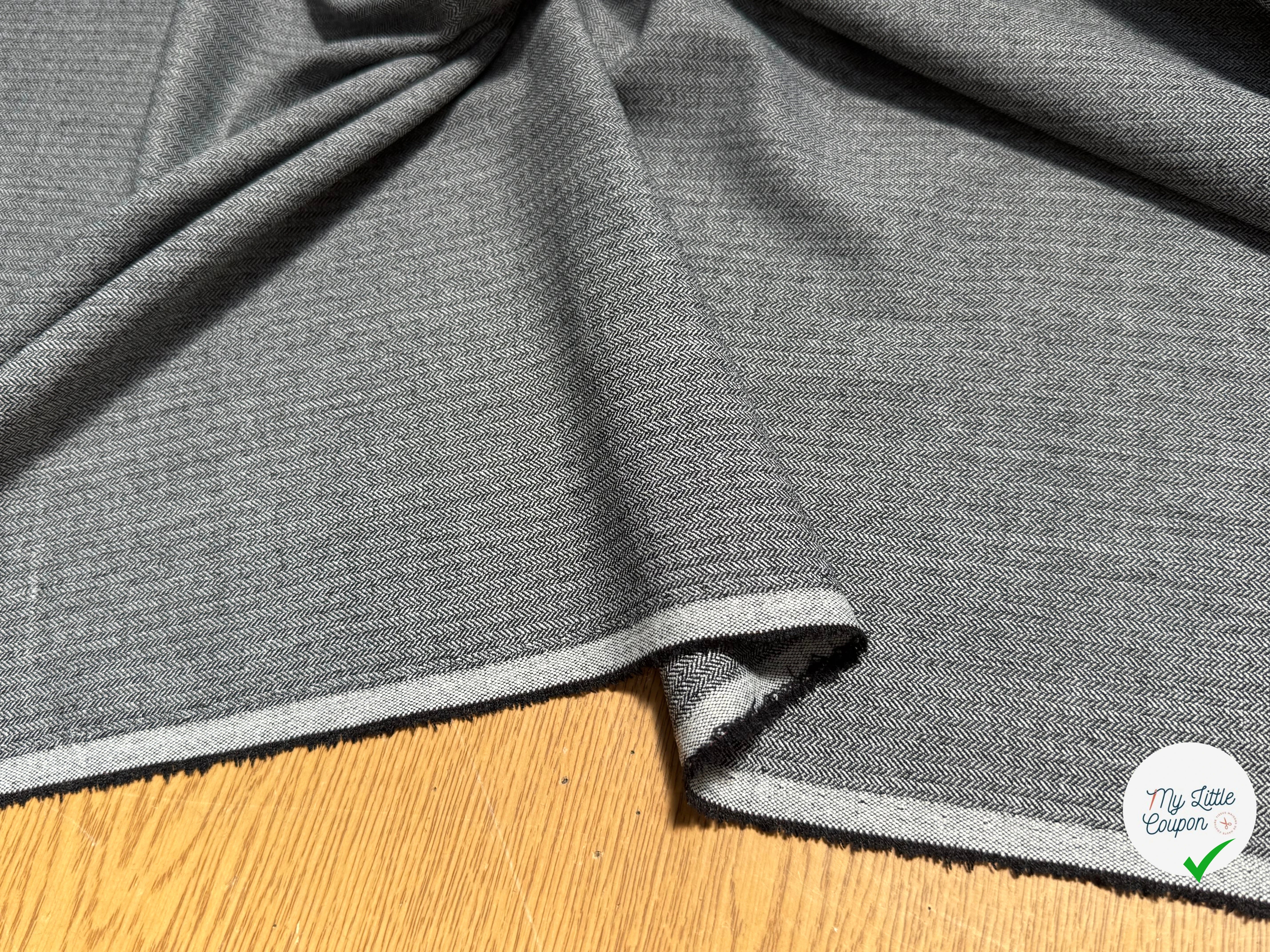 DRAPERIE CHEVRON 26% VISCOSE GRIS - My Little Coupon