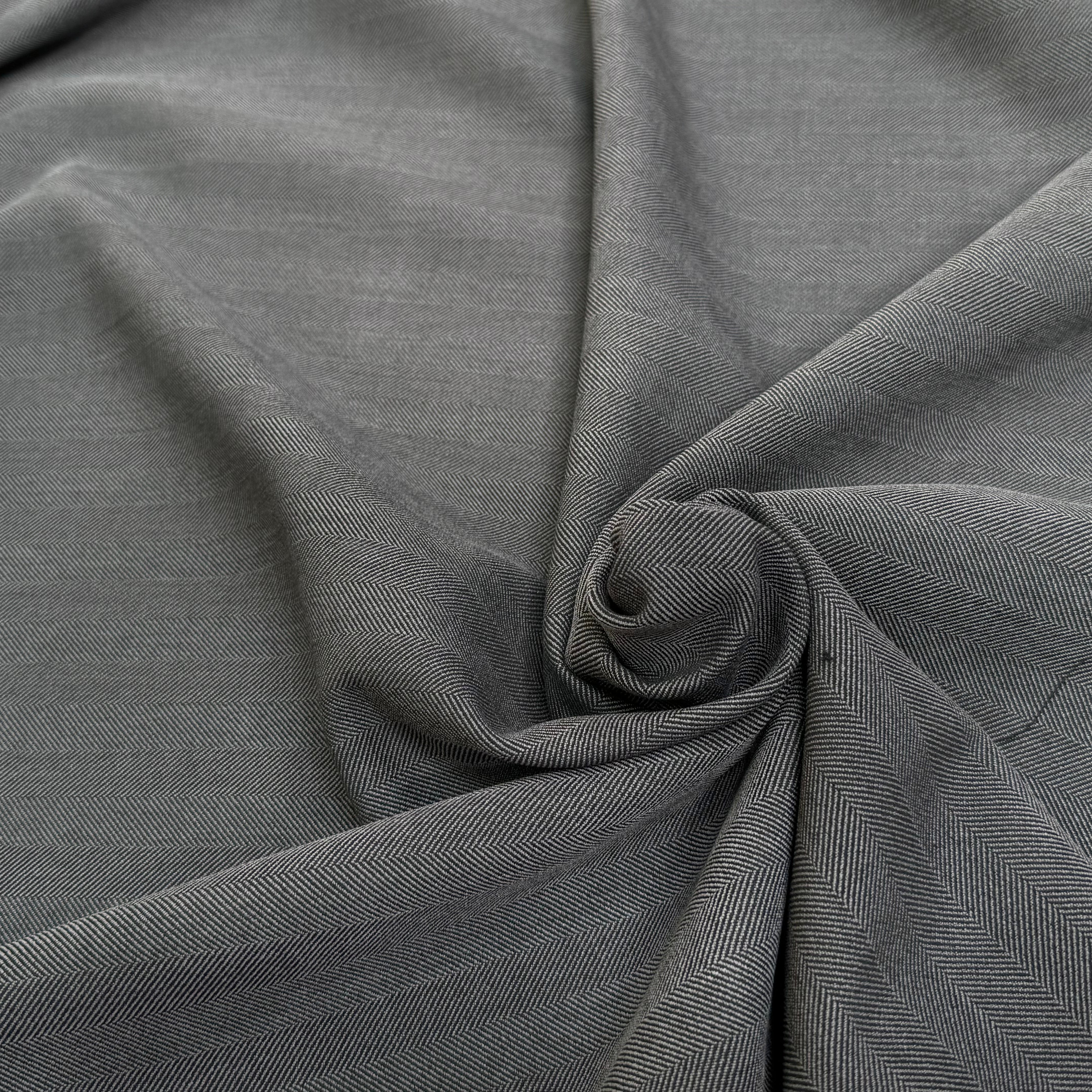 DRAPERIE CHEVRON STRETCH GRIS BELLE TENUE - My Little Coupon