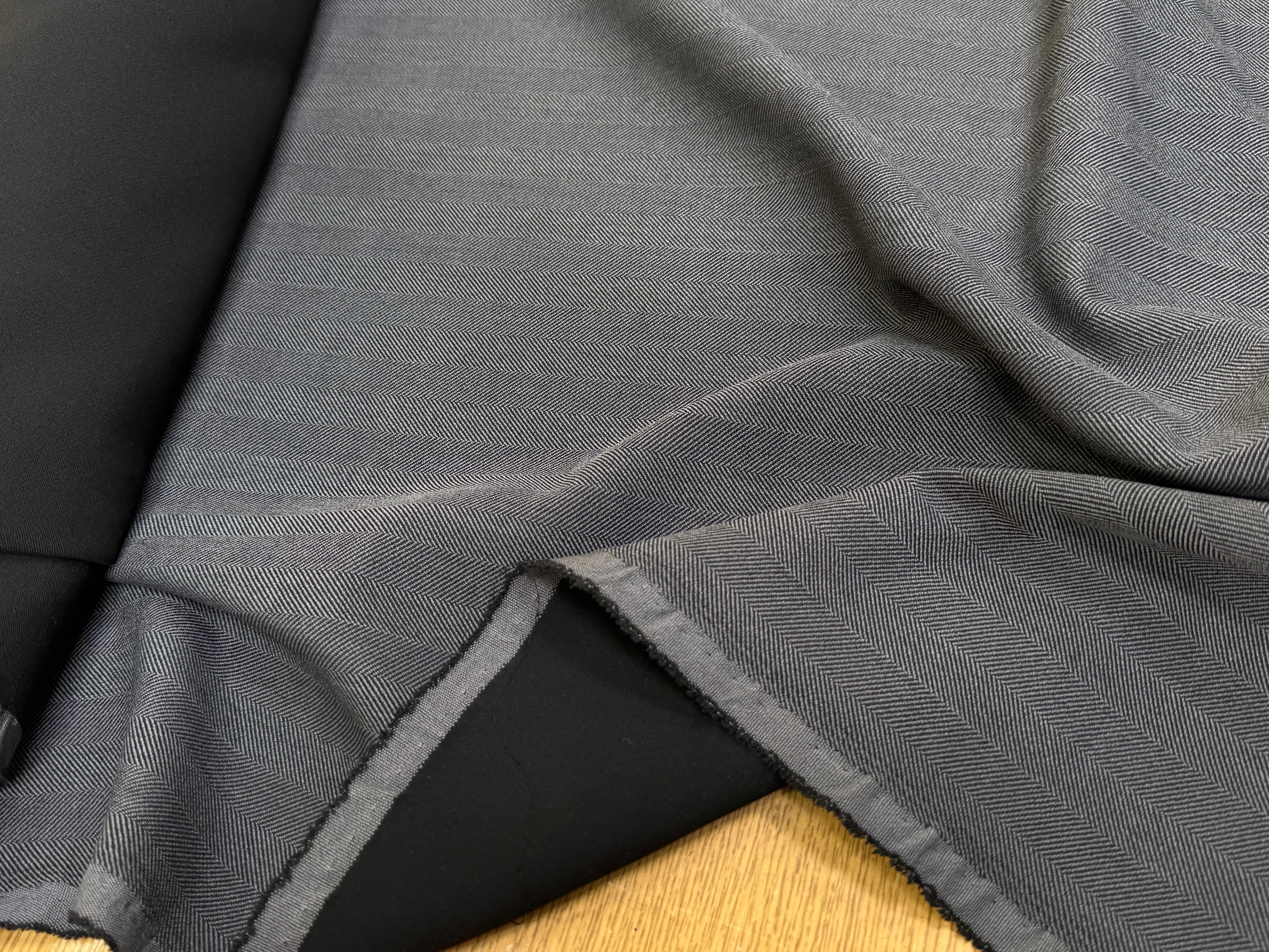 DRAPERIE CHEVRON STRETCH GRIS BELLE TENUE - My Little Coupon
