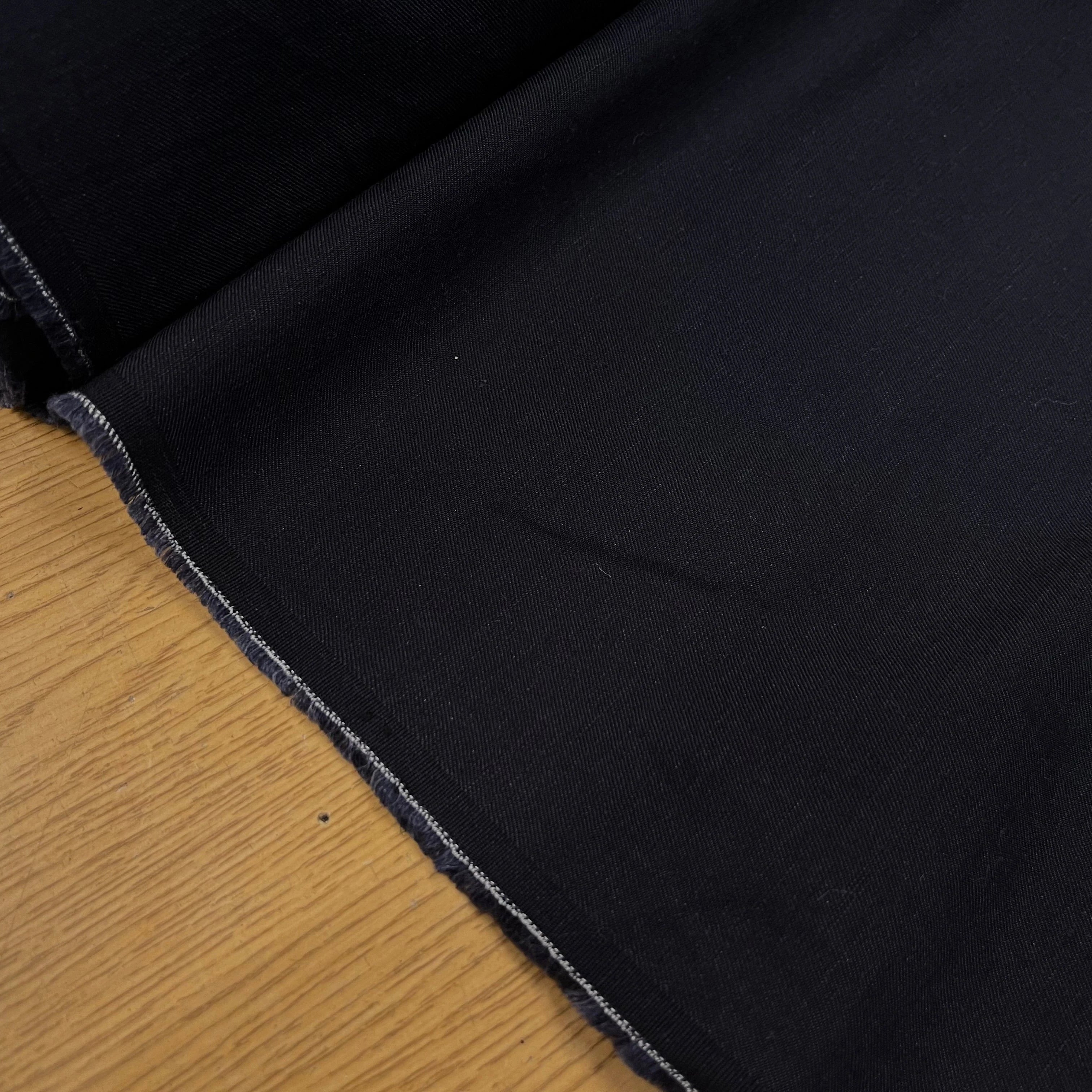 DRAPERIE COTON LIN BLEU MARINE SUPERBE - My Little Coupon