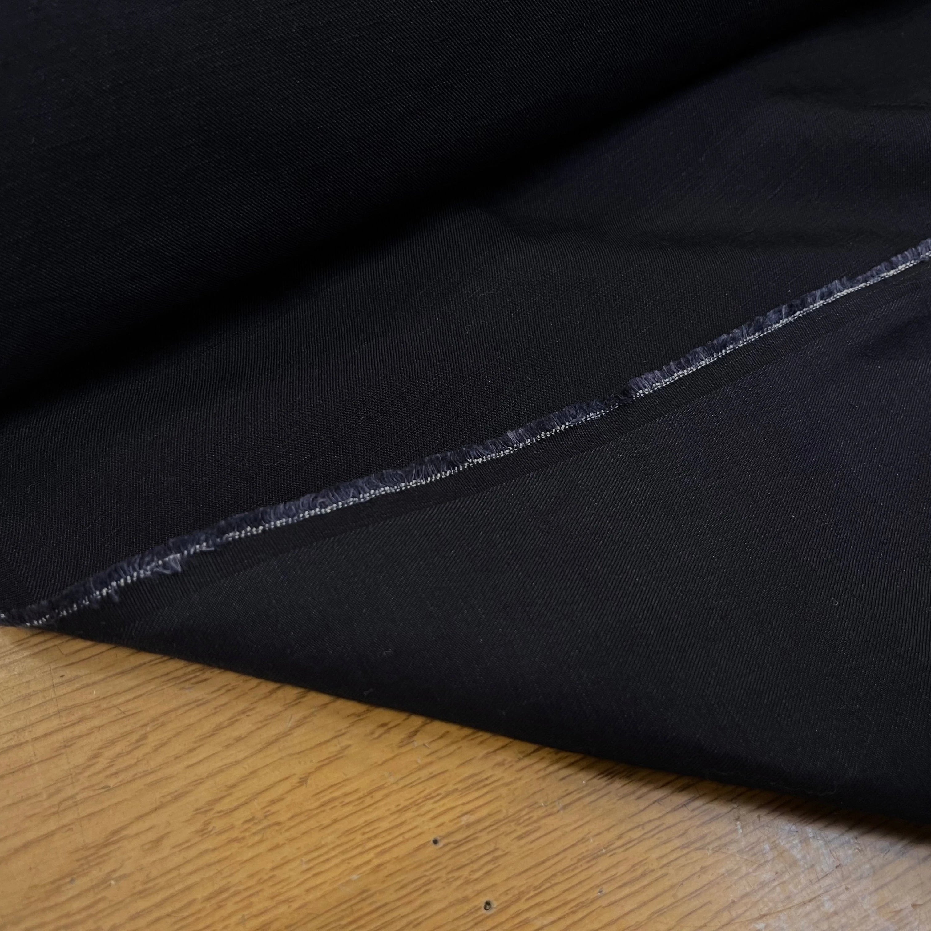 DRAPERIE COTON LIN BLEU MARINE SUPERBE - My Little Coupon