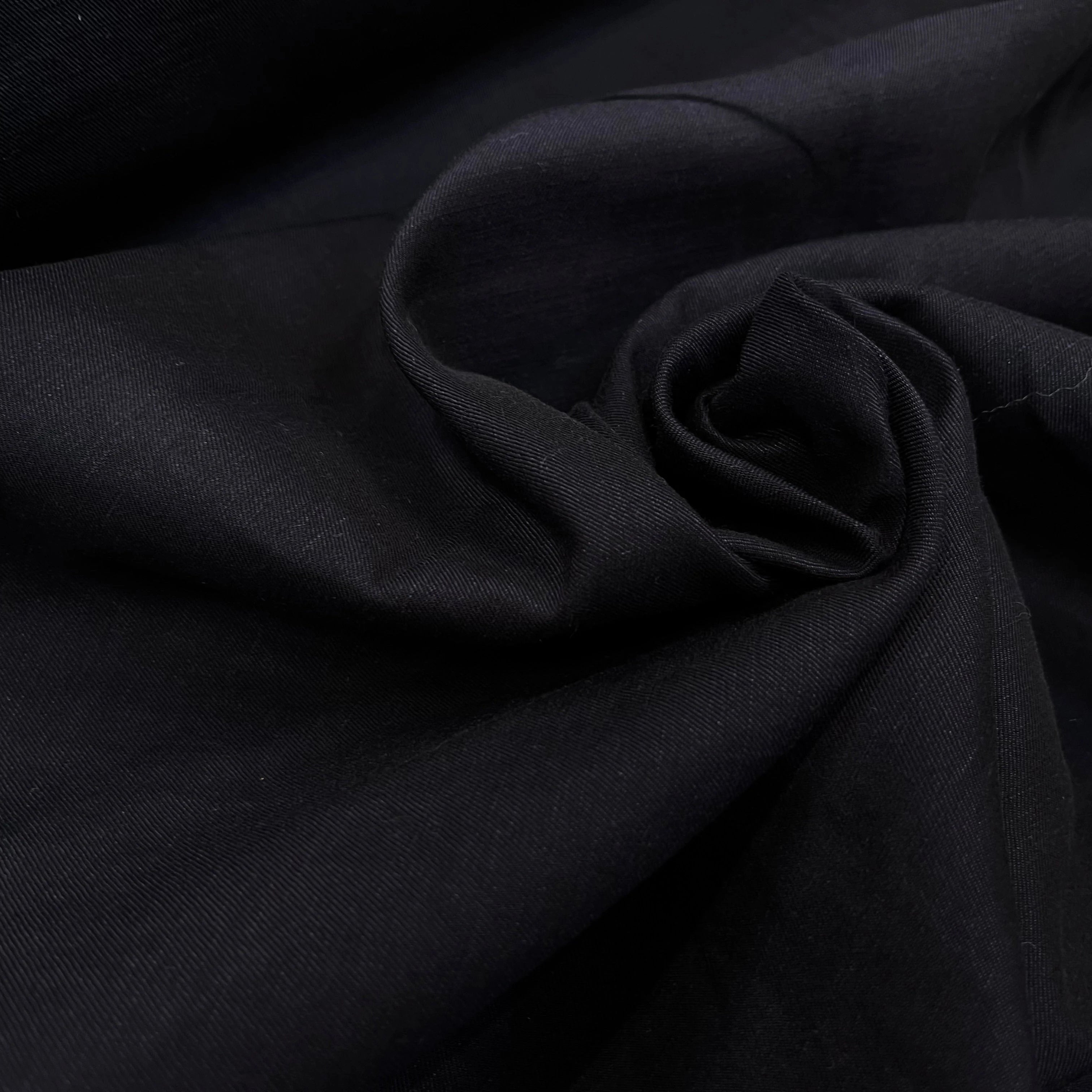 DRAPERIE COTON LIN BLEU MARINE SUPERBE - My Little Coupon