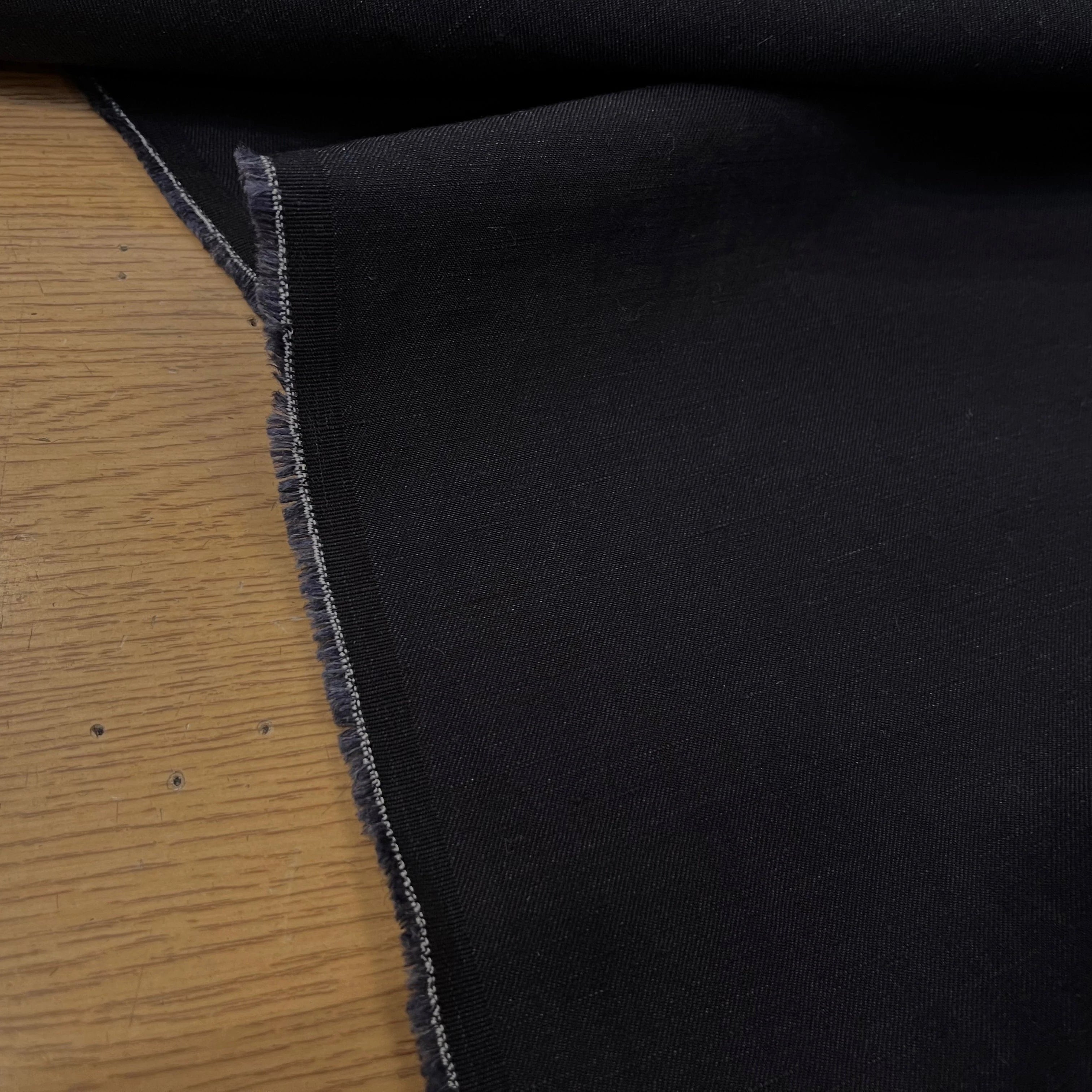 DRAPERIE COTON LIN BLEU MARINE SUPERBE - My Little Coupon