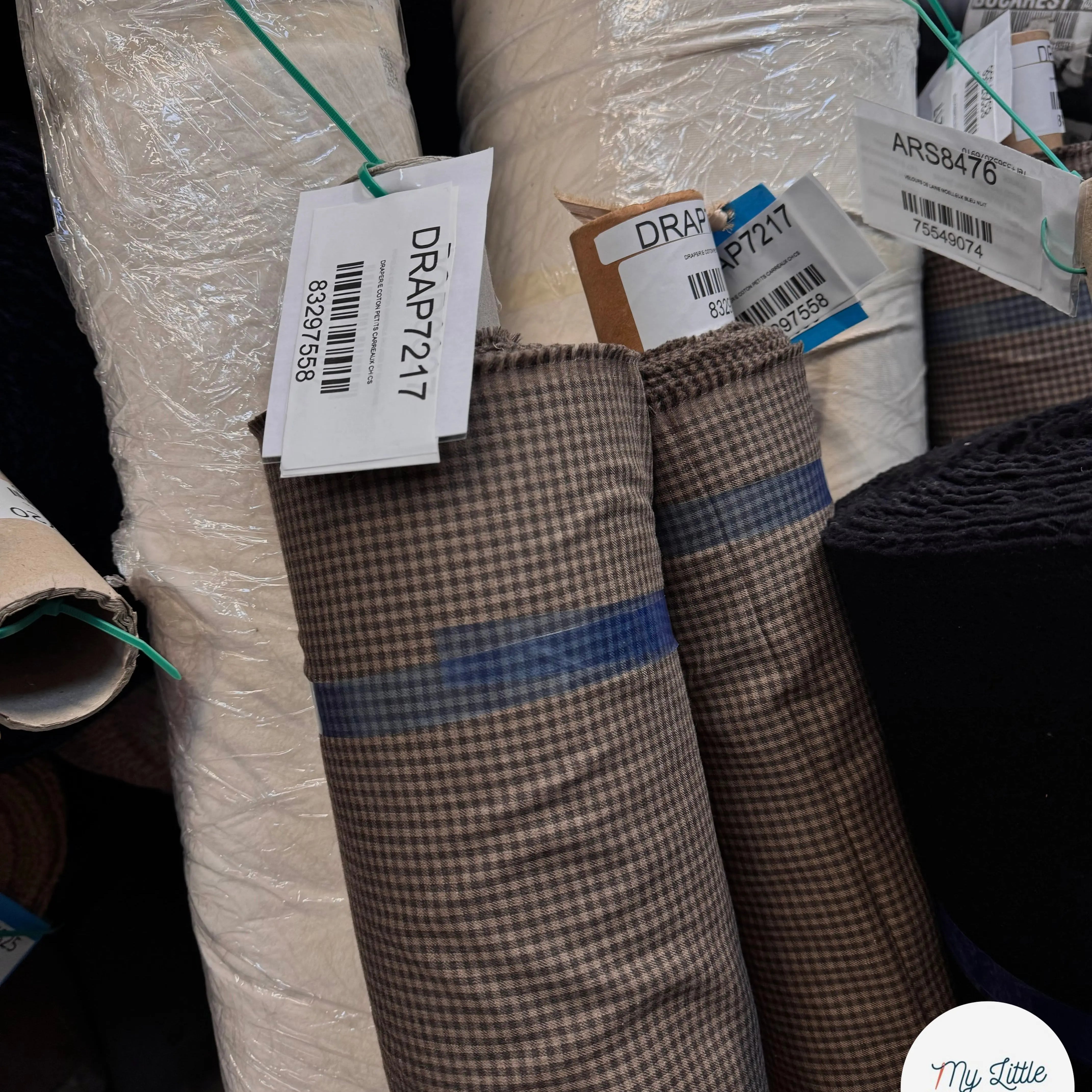 DRAPERIE COTON PETITS CARREAUX CHICS - My Little Coupon