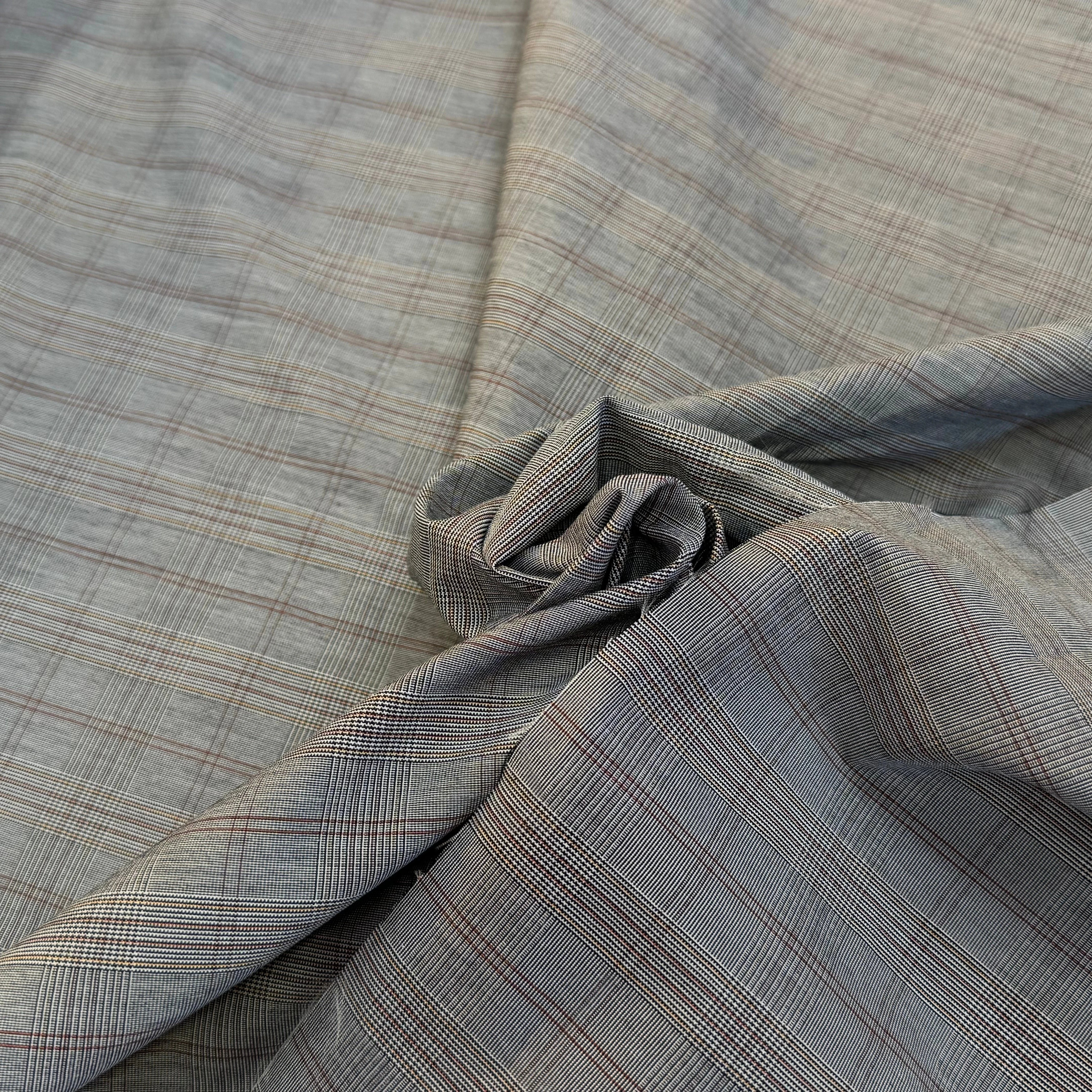 DRAPERIE COTON PRINCE DE GALLE GRIS - My Little Coupon