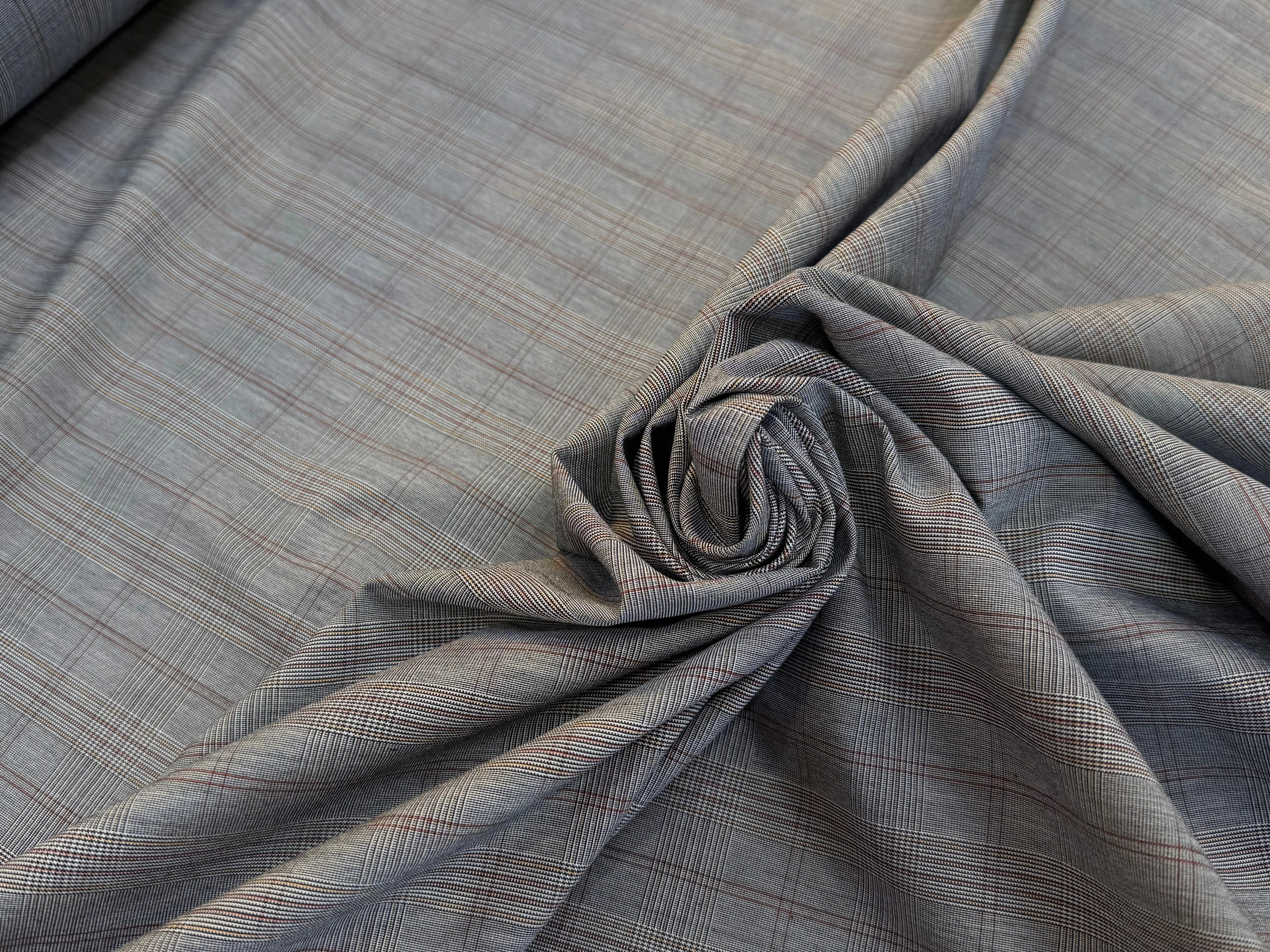 DRAPERIE COTON PRINCE DE GALLE GRIS - My Little Coupon