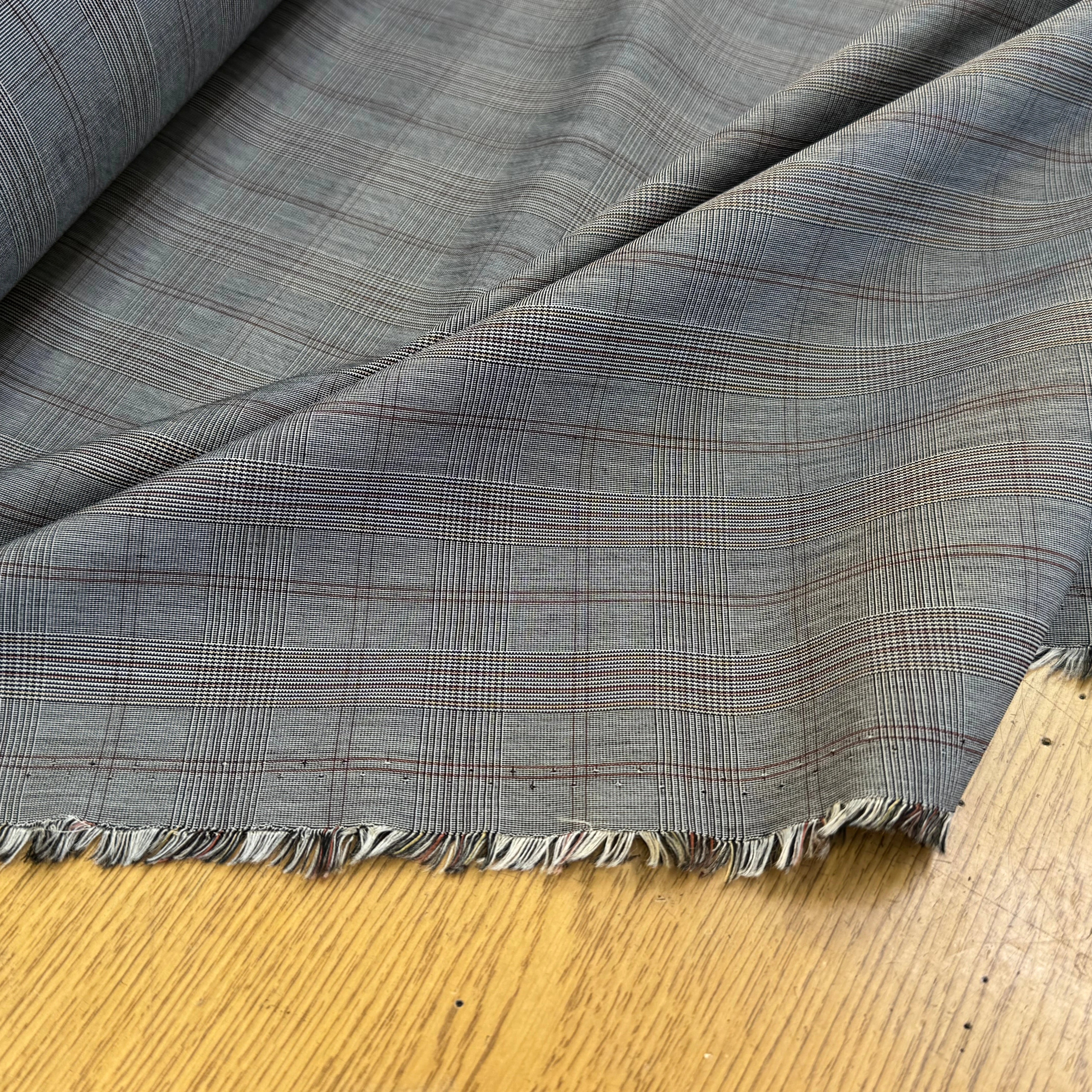 DRAPERIE COTON PRINCE DE GALLE GRIS - My Little Coupon