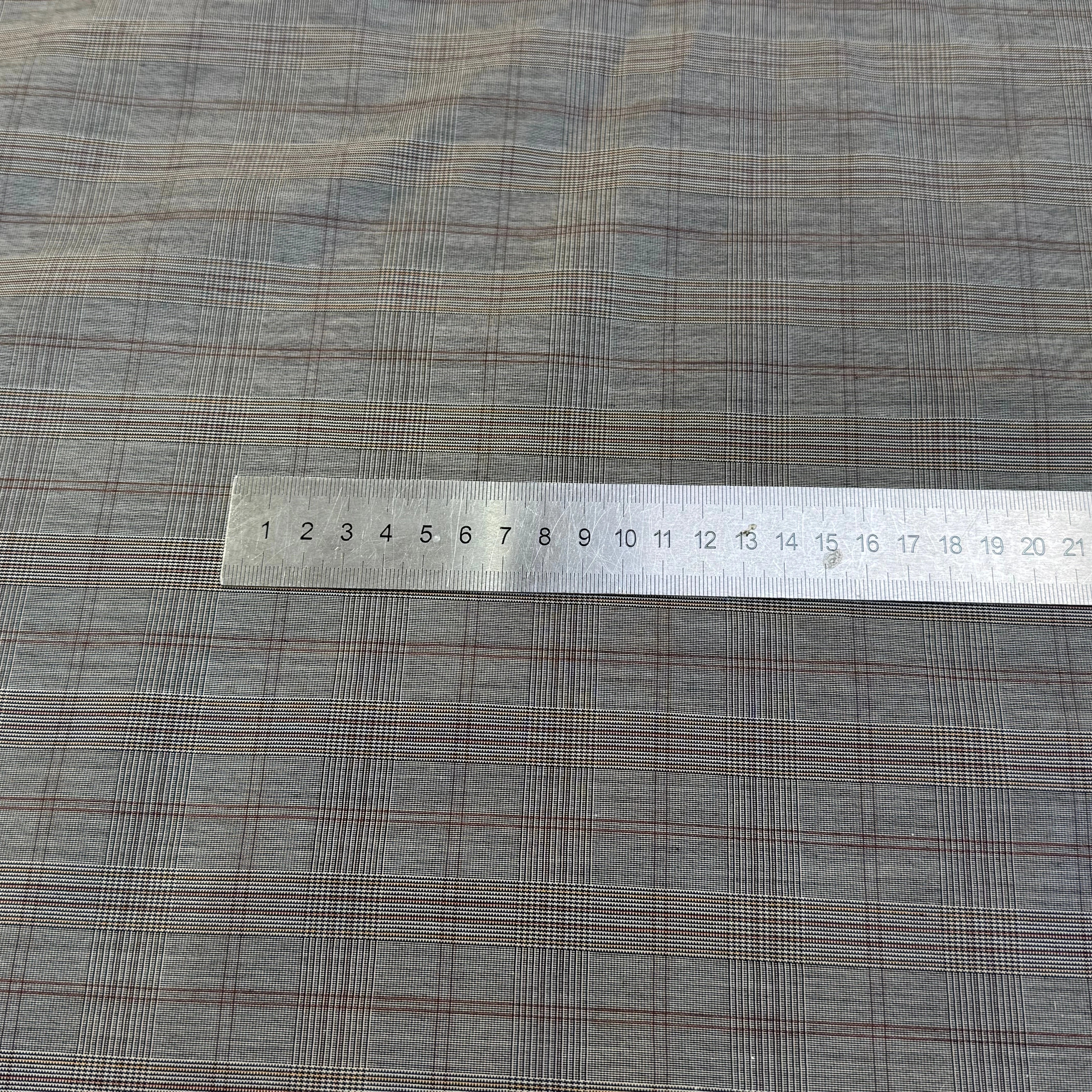 DRAPERIE COTON PRINCE DE GALLE GRIS - My Little Coupon