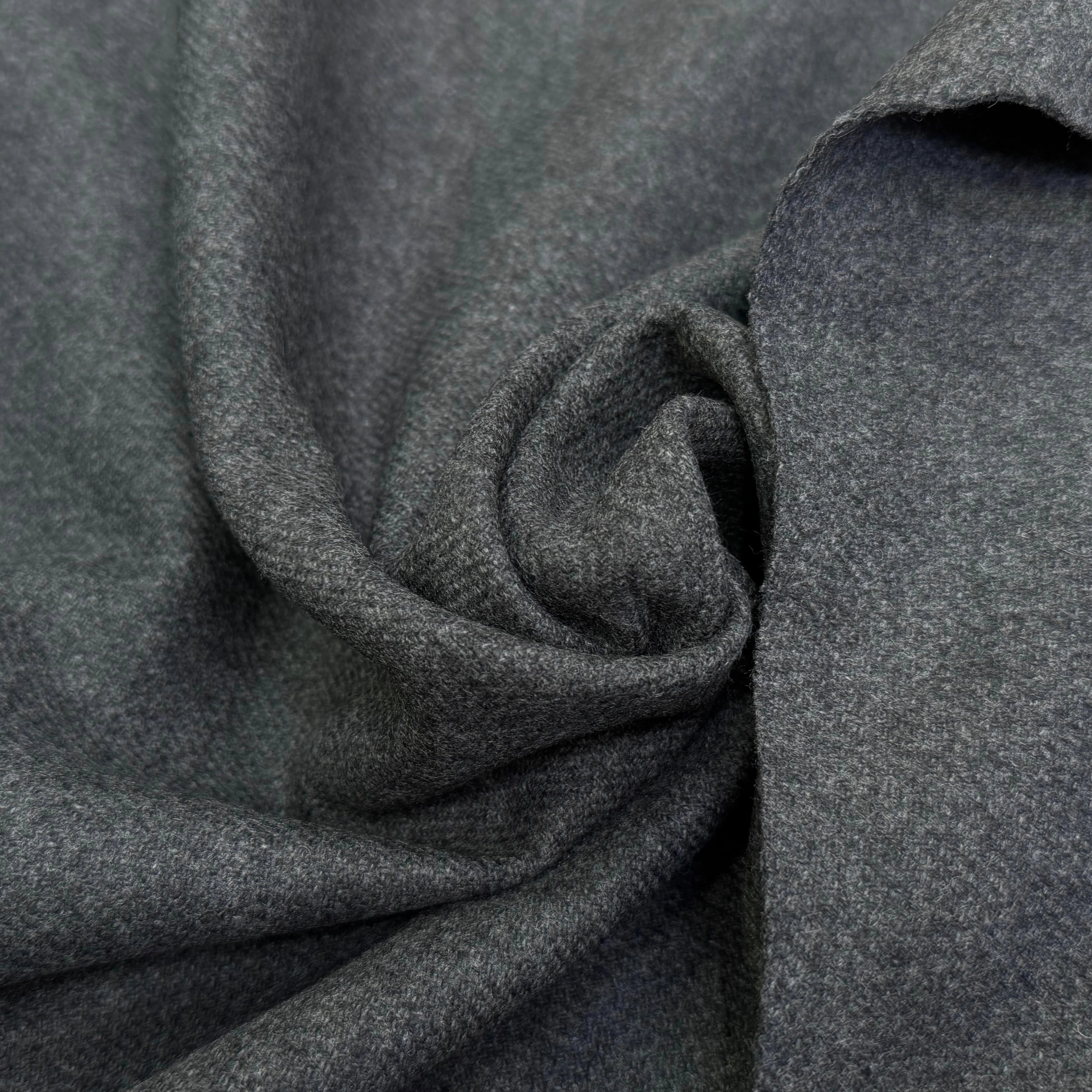 DRAPERIE DE LAINE BELLE TENUE GRIS CHINÉ FONCÉ - My Little Coupon