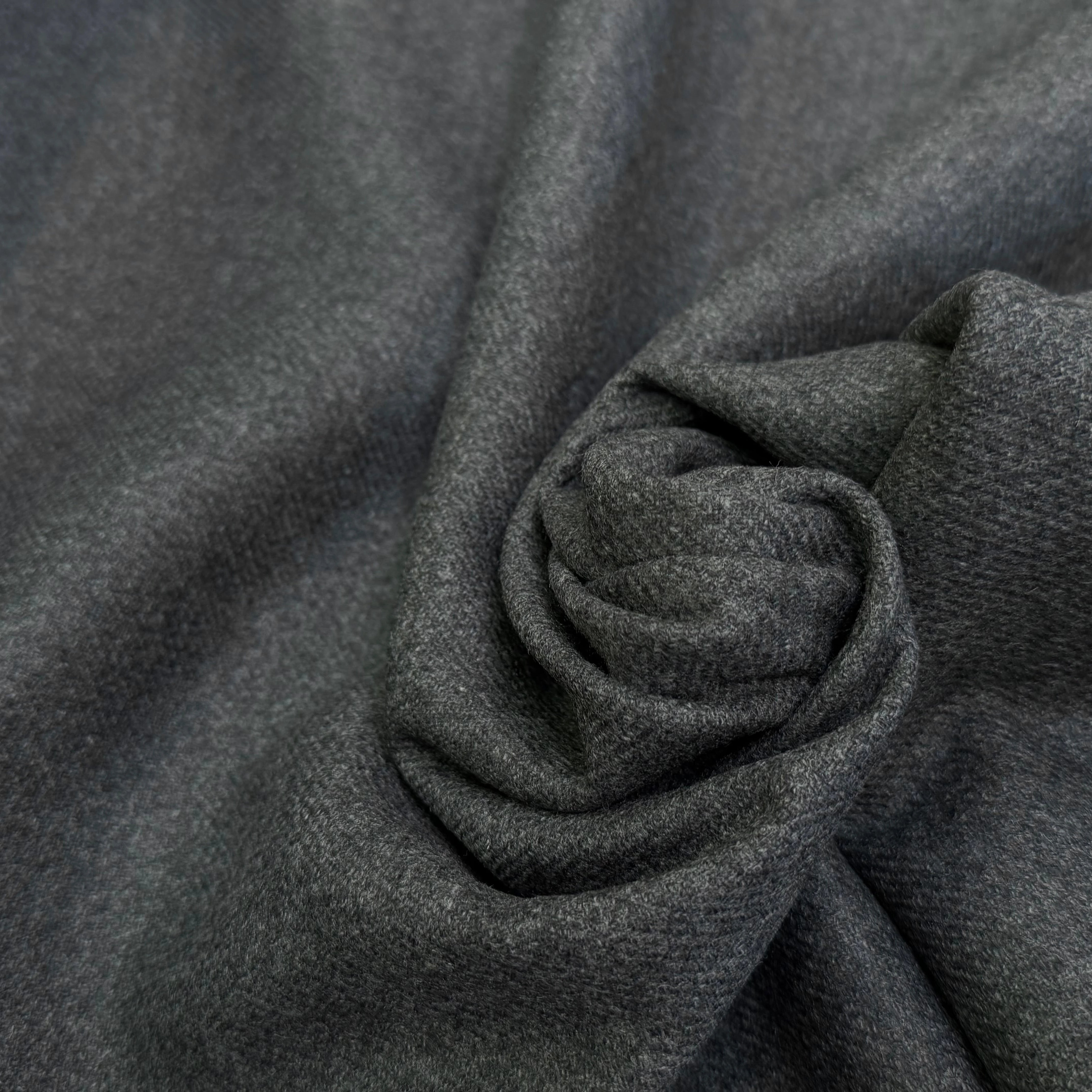 DRAPERIE DE LAINE BELLE TENUE GRIS CHINÉ FONCÉ - My Little Coupon