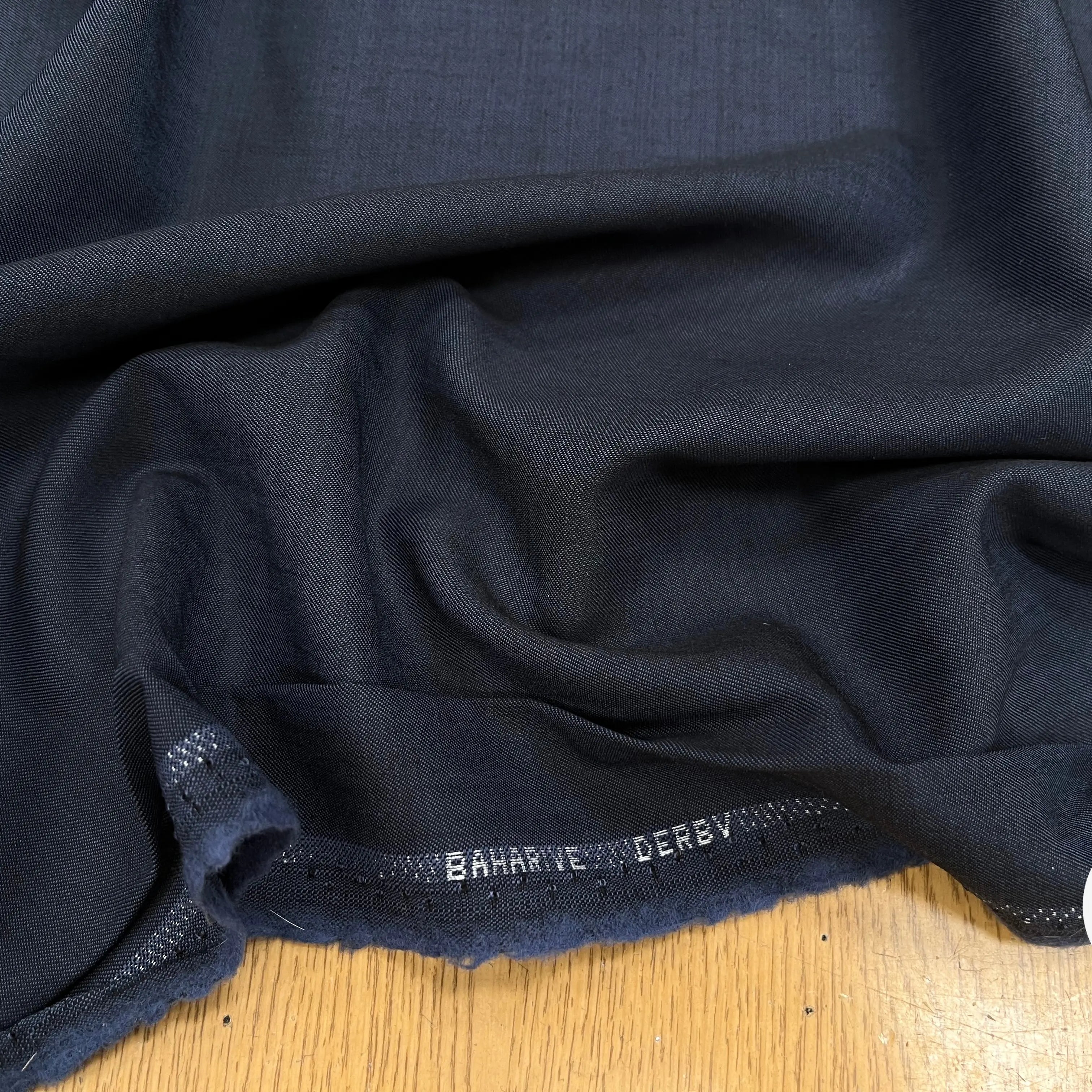 DRAPERIE DE LAINE BLEU GRIS STRETCH DEPERLANTE - My Little Coupon