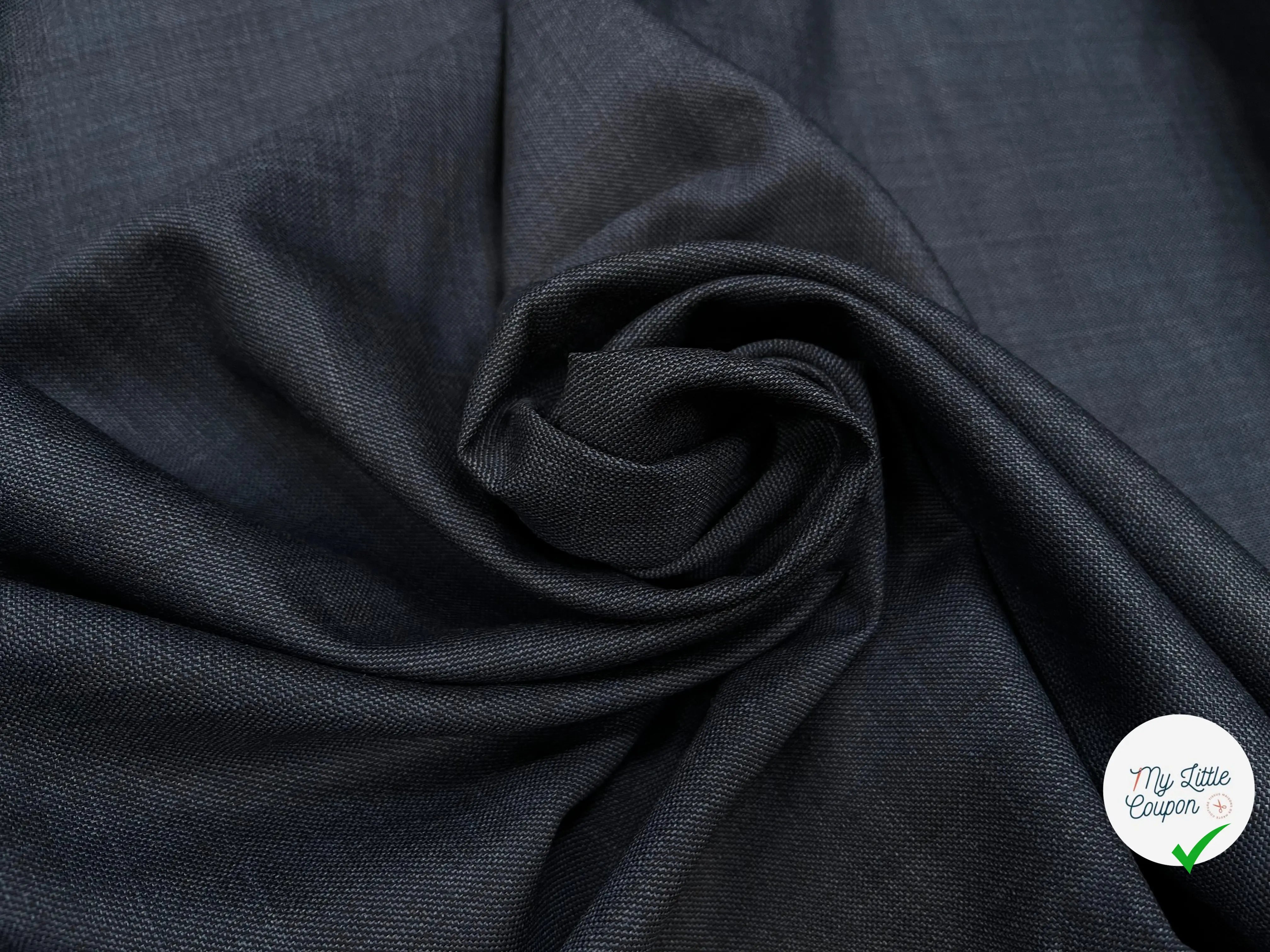 DRAPERIE DE LAINE BLEU JEAN DEPERLANTE - My Little Coupon