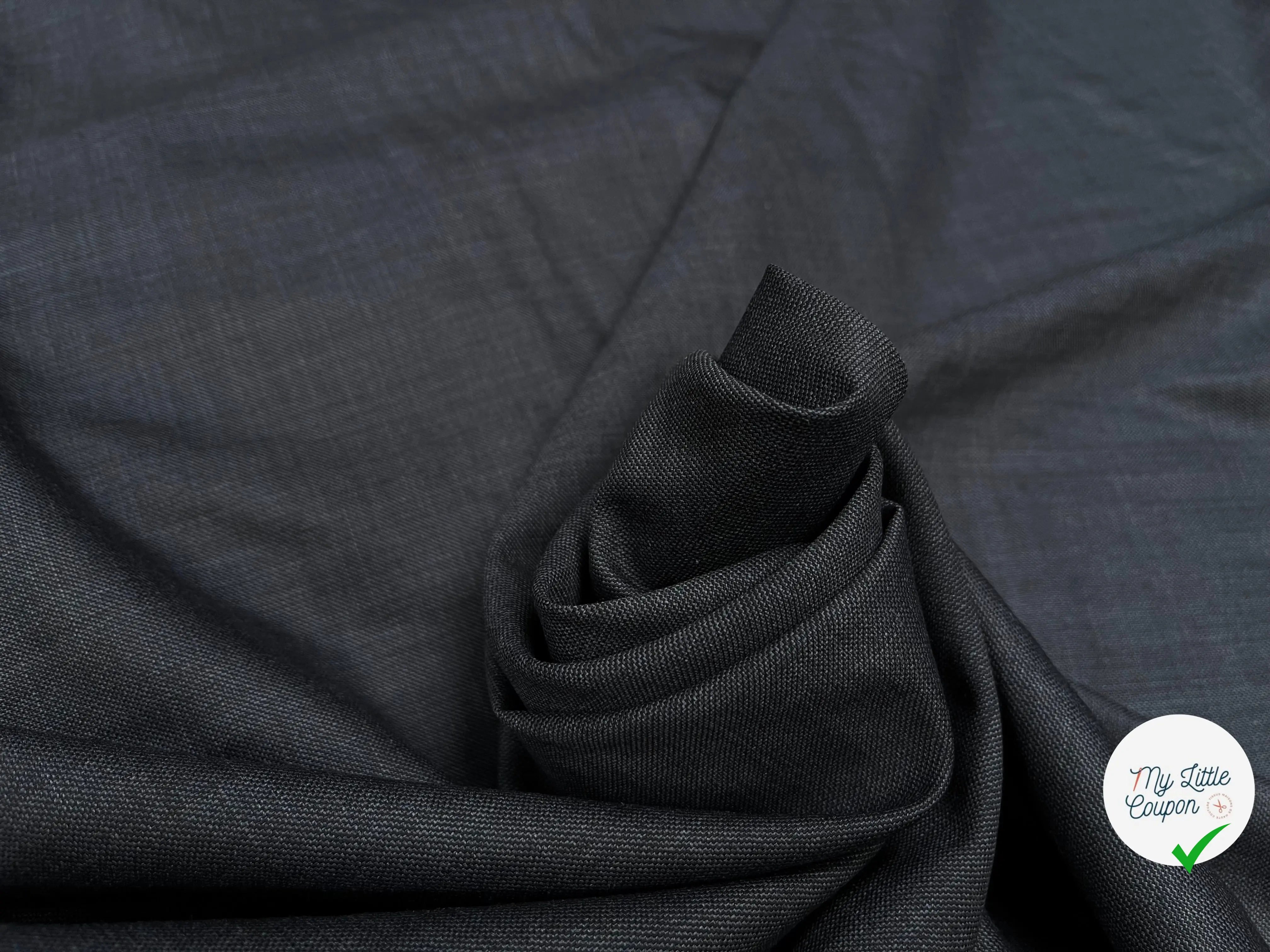 DRAPERIE DE LAINE BLEU JEAN DEPERLANTE - My Little Coupon