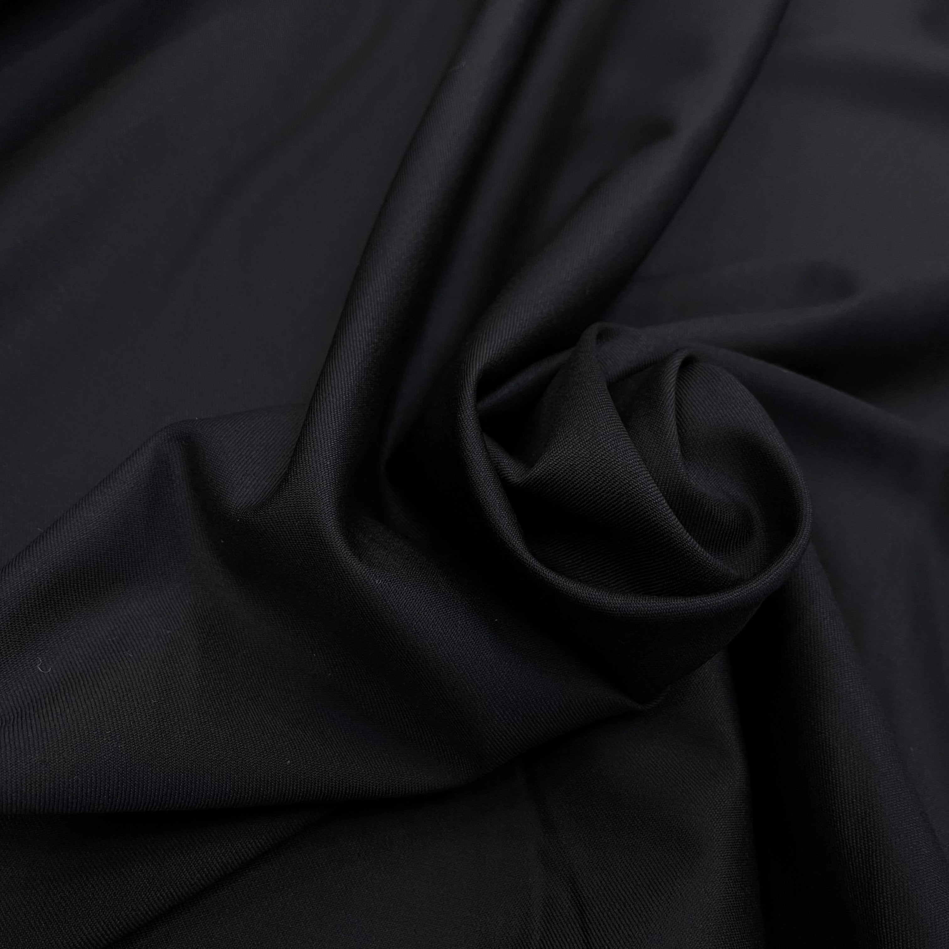 DRAPERIE DE LAINE BLEU MARINE DEPERLANTE FILS MULTICOLORES SUR LES LISIÈRES - My Little Coupon