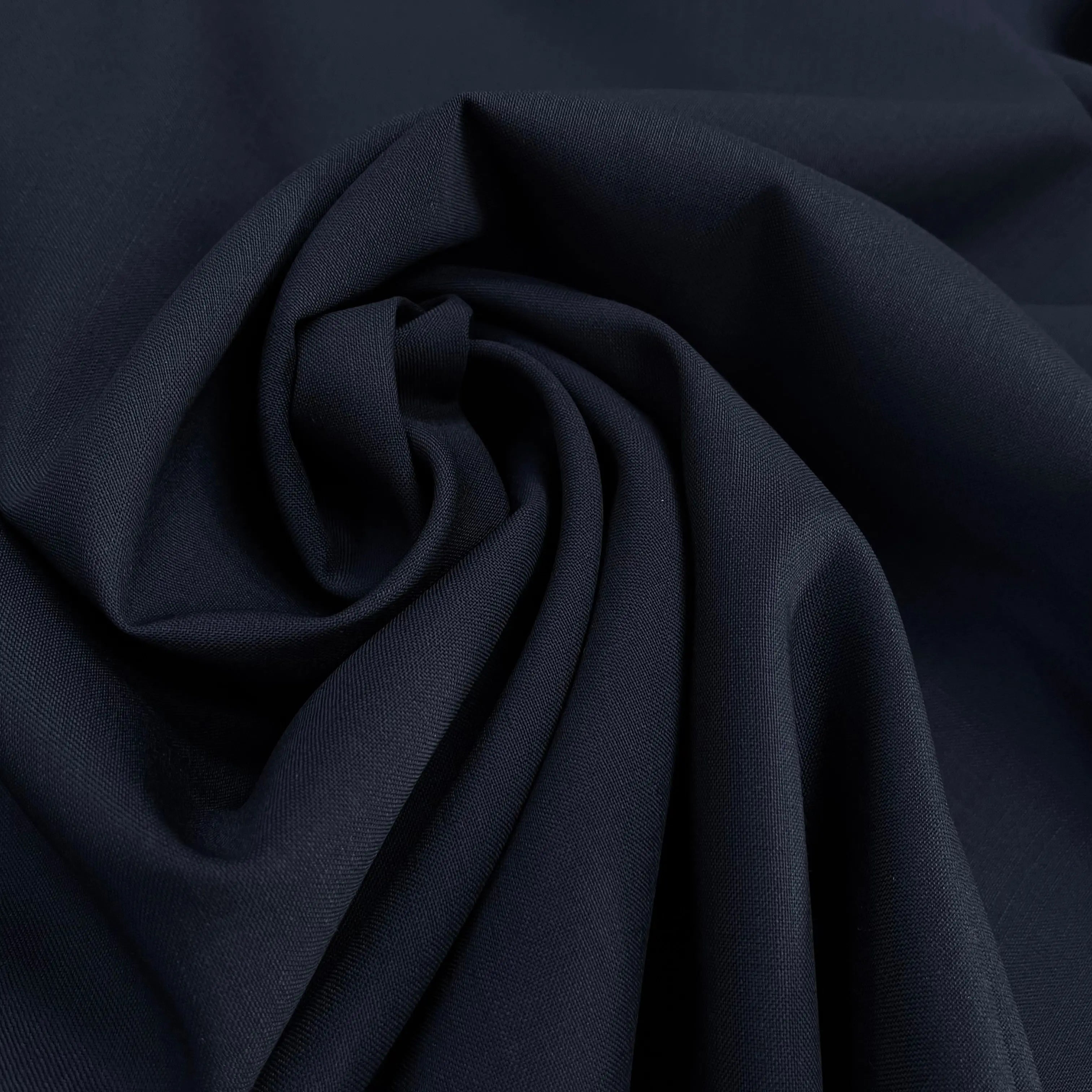 DRAPERIE DE LAINE BLEU MARINE EFFET LIN - My Little Coupon