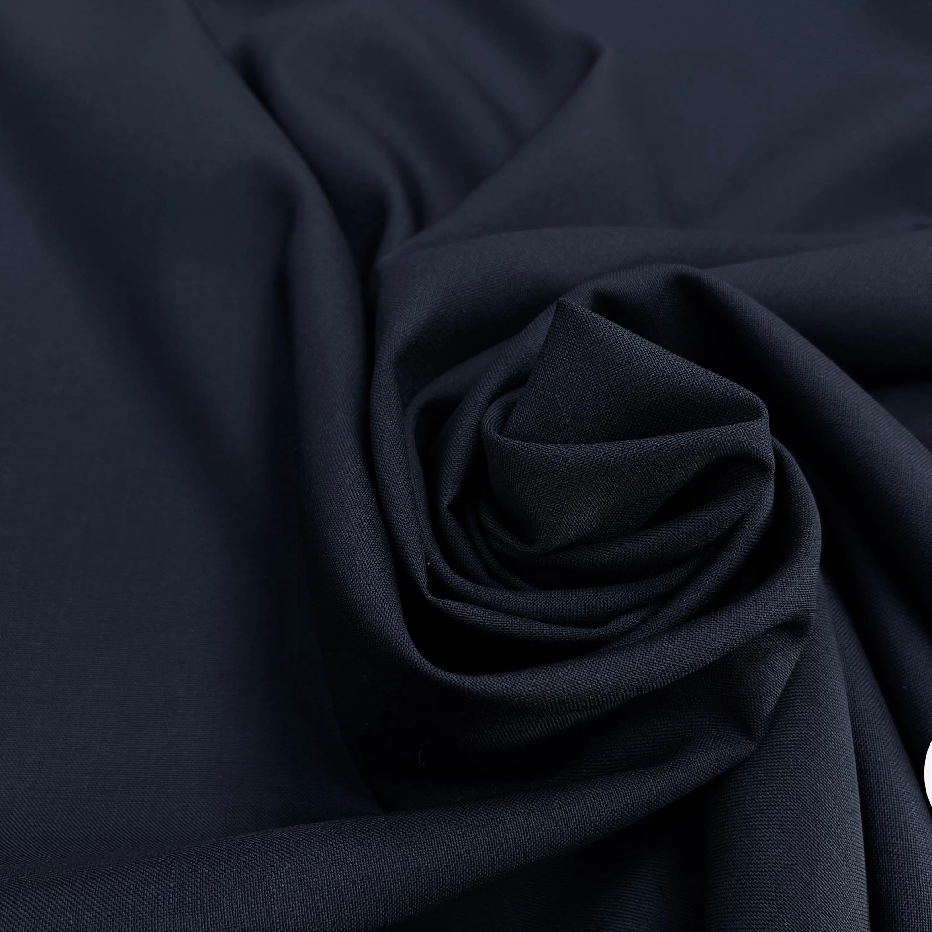 DRAPERIE DE LAINE BLEU MARINE EFFET LIN - My Little Coupon