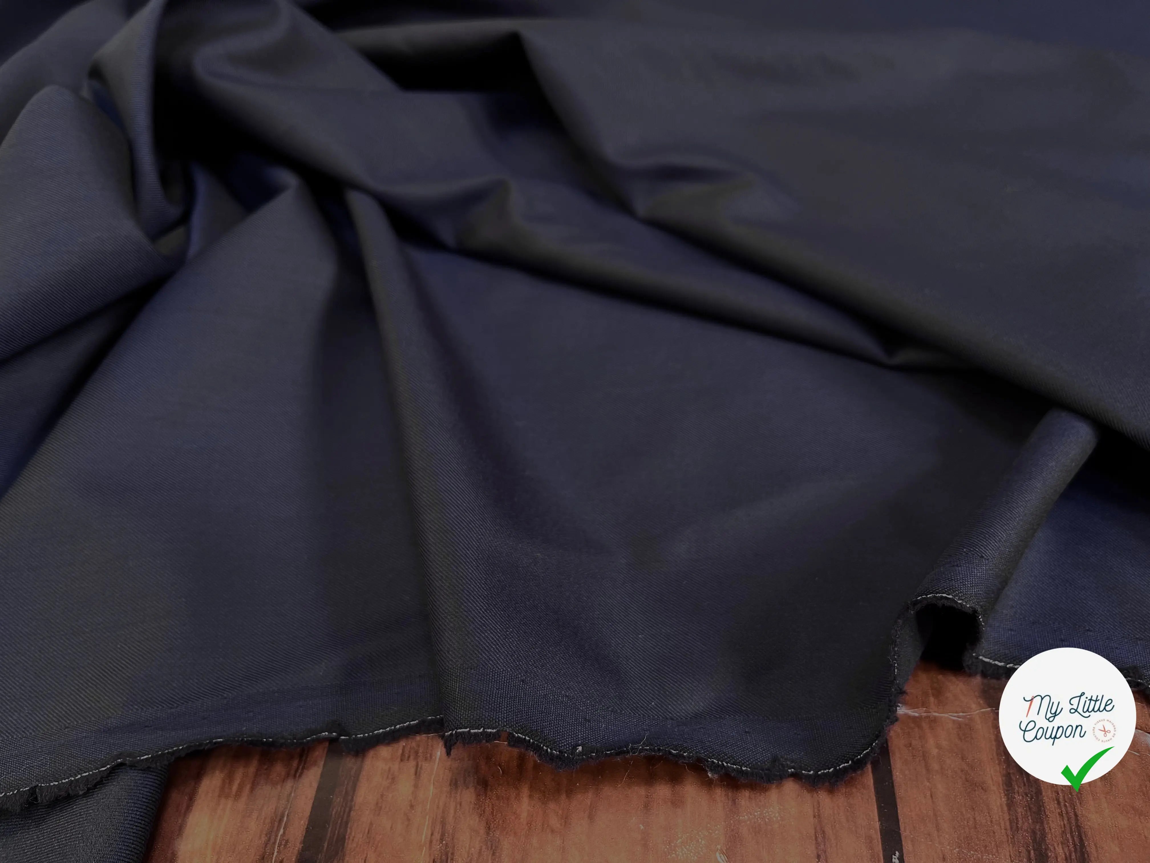 DRAPERIE DE LAINE BLEU MARINE - My Little Coupon