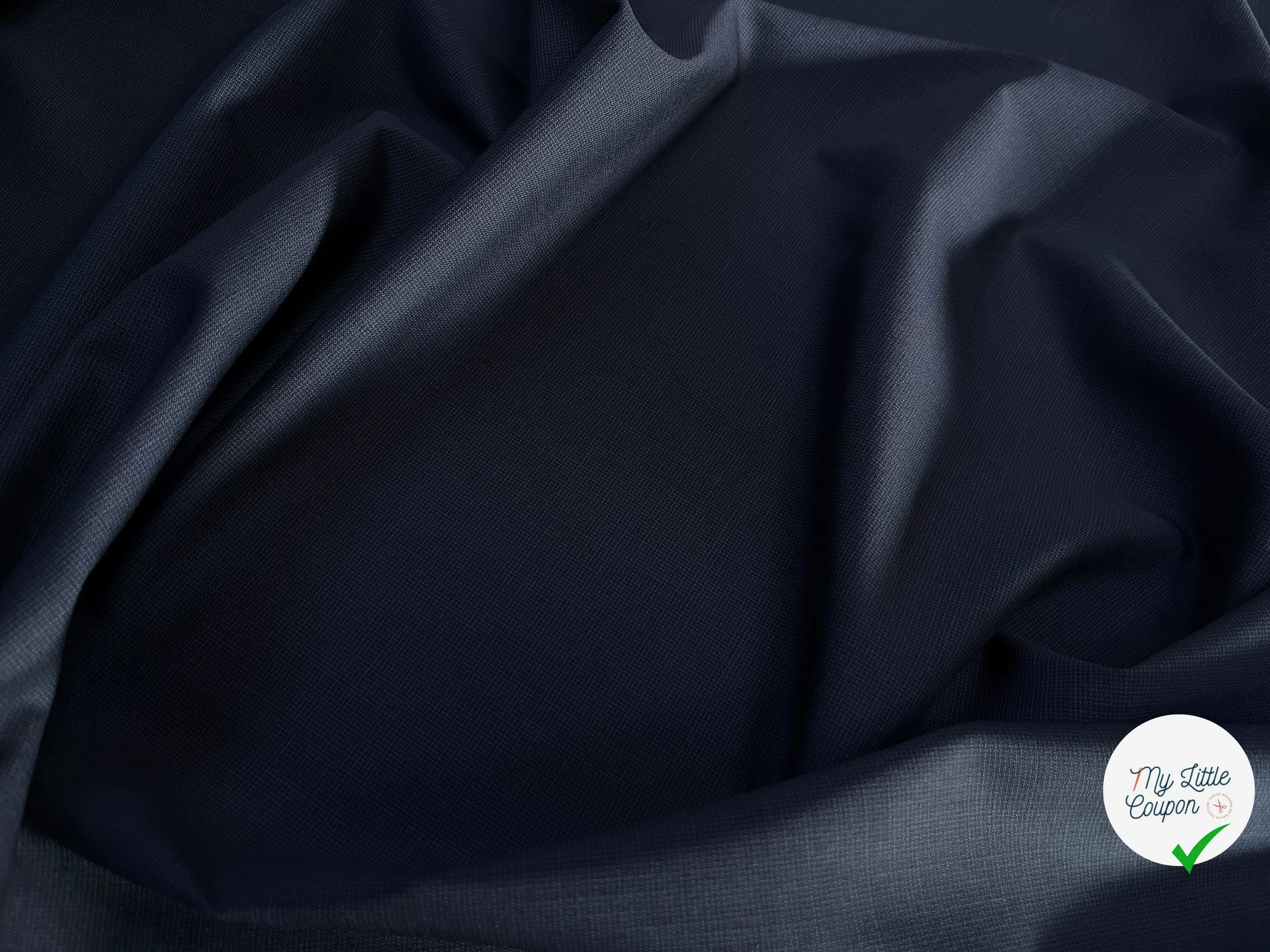DRAPERIE DE LAINE BLEU NUIT D'ÉTE DEPERLANTE - My Little Coupon