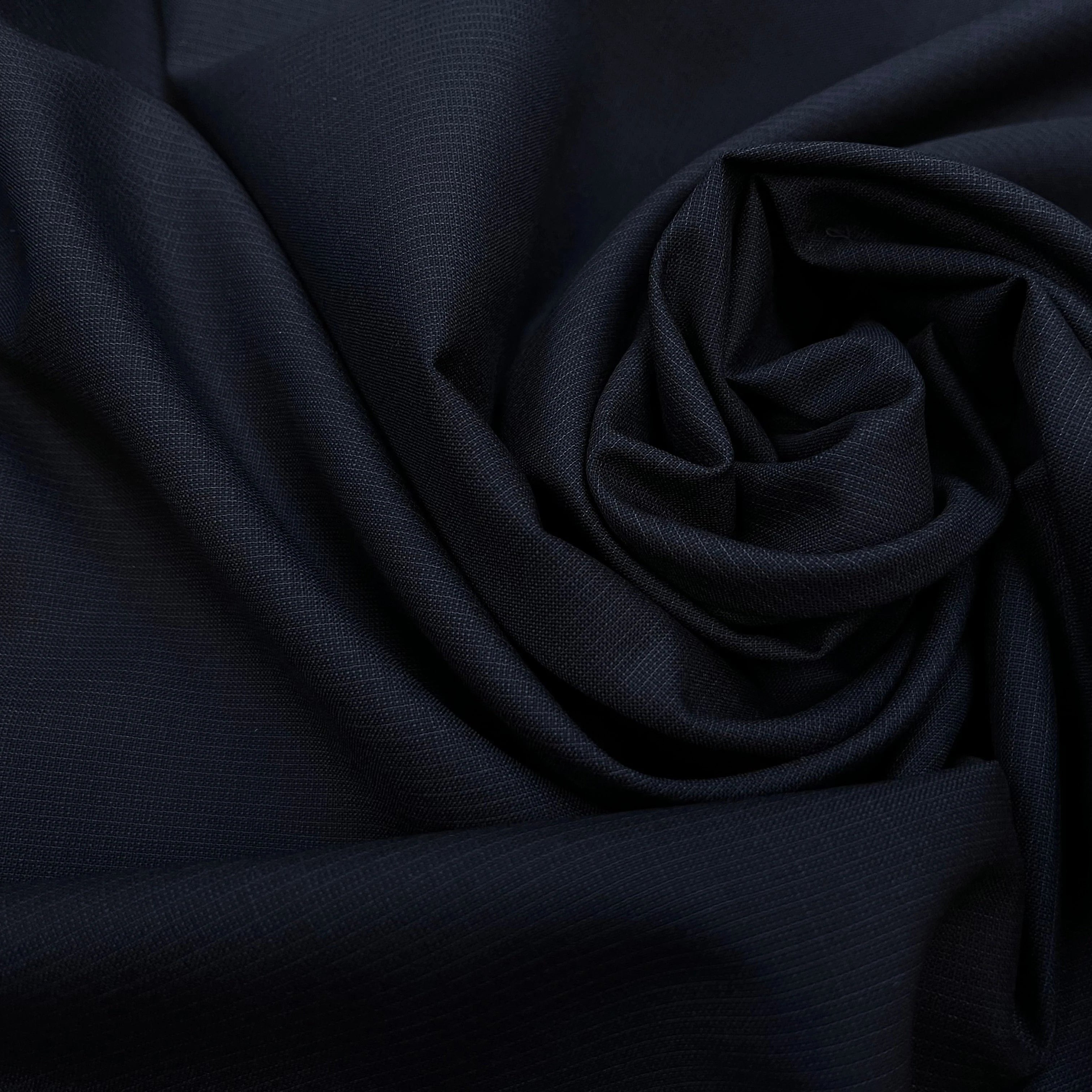 DRAPERIE DE LAINE BLEU NUIT D'ÉTE DEPERLANTE TRES CHIC - My Little Coupon