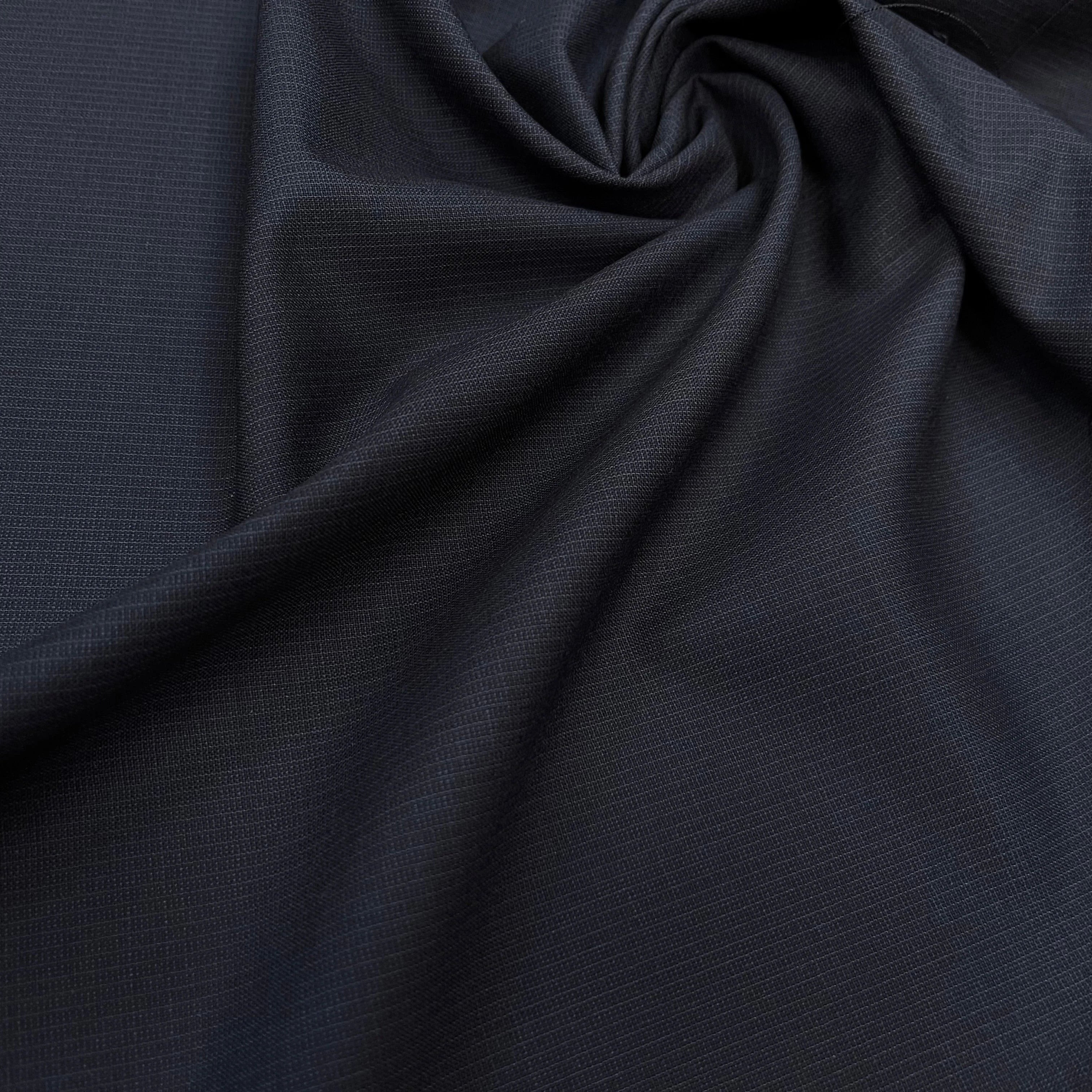 DRAPERIE DE LAINE BLEU NUIT D'ÉTE DEPERLANTE TRES CHIC - My Little Coupon