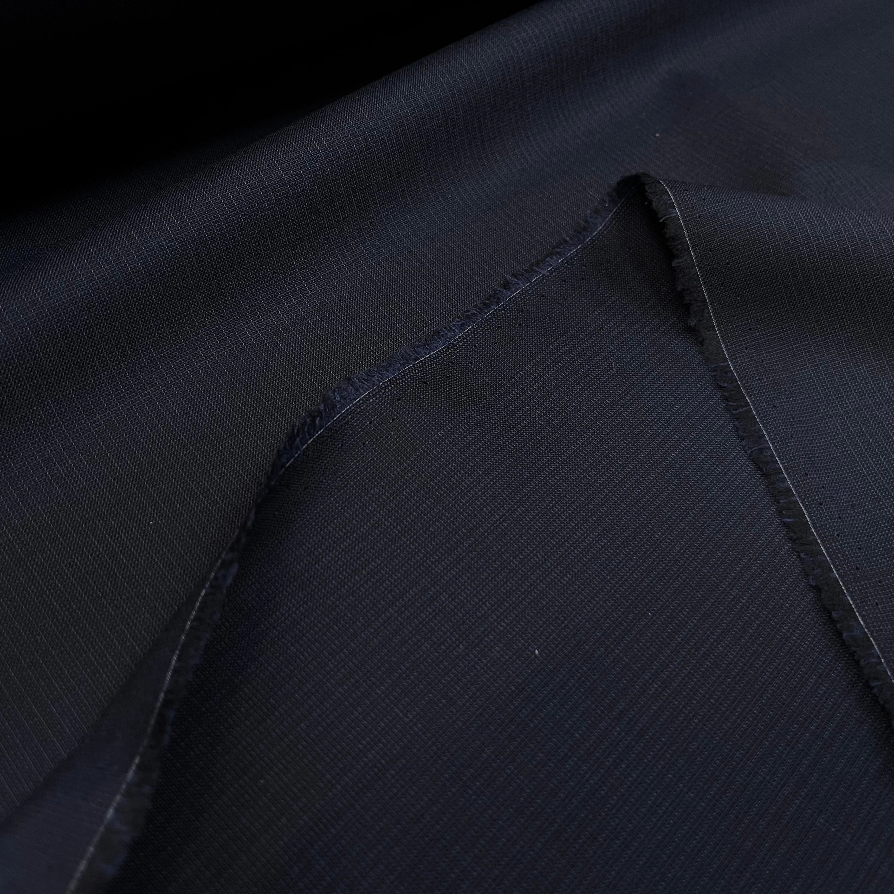 DRAPERIE DE LAINE BLEU NUIT D'ÉTE DEPERLANTE TRES CHIC - My Little Coupon