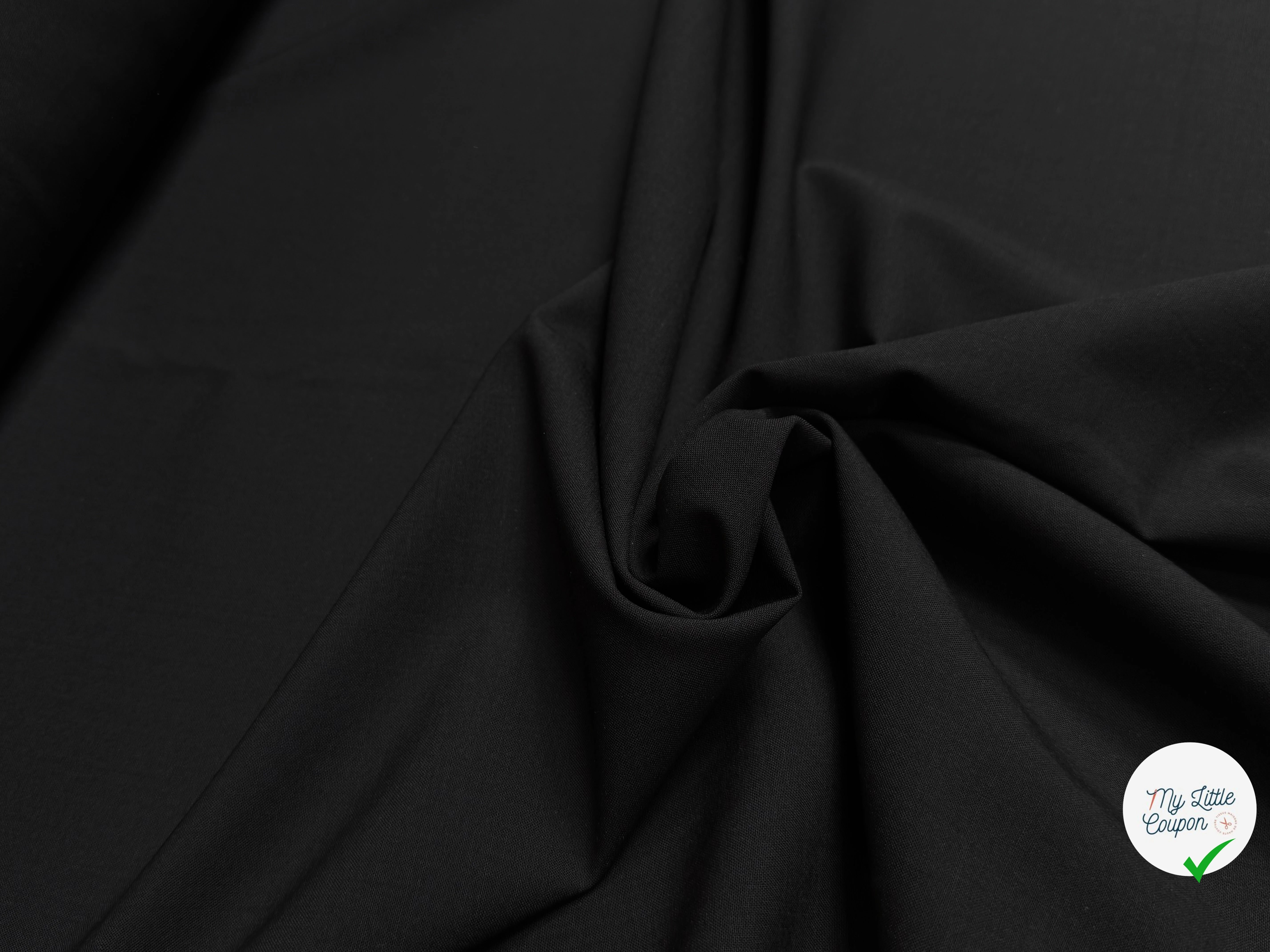 DRAPERIE DE LAINE CHIC TOMBÉ STRETCH NOIR - My Little Coupon