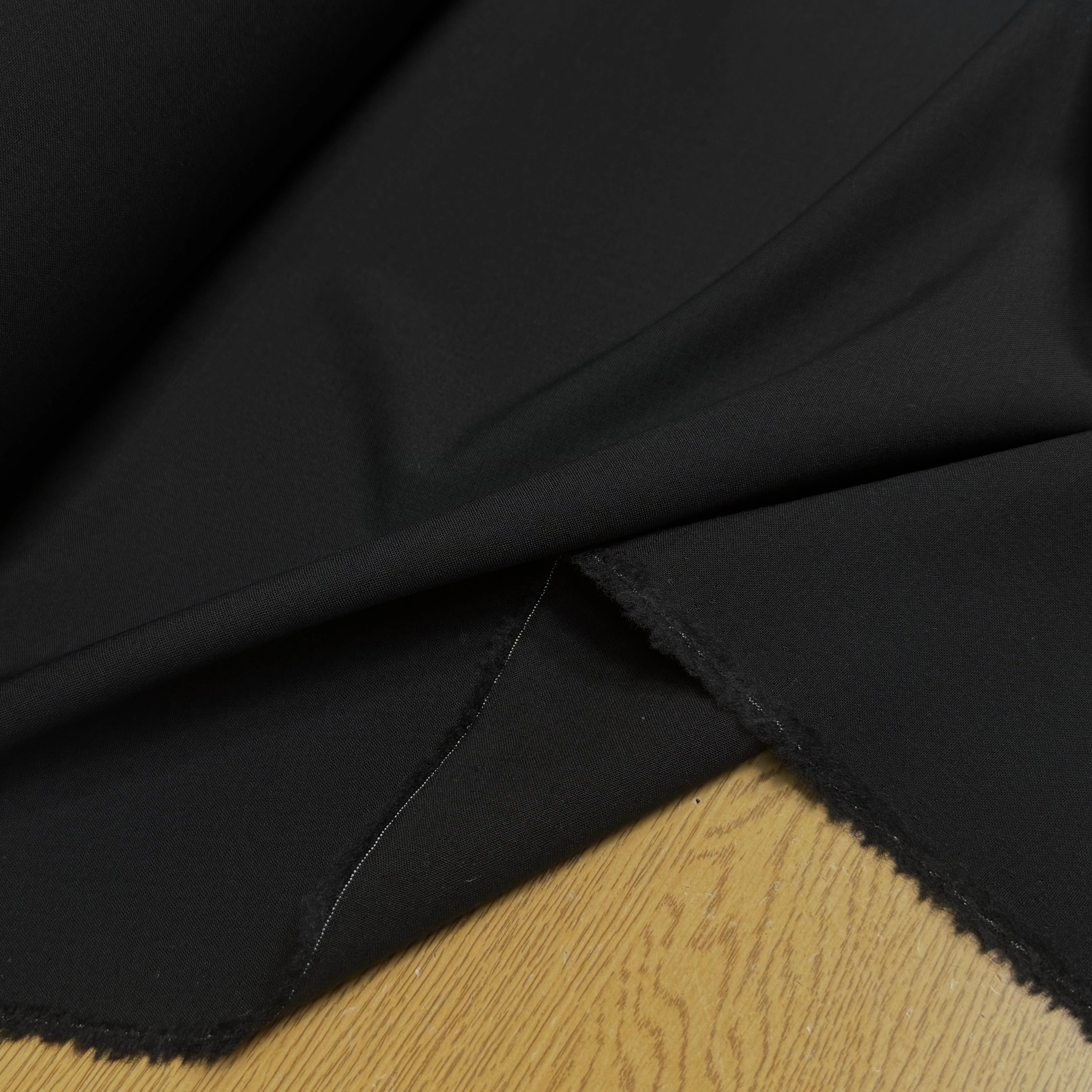 DRAPERIE DE LAINE CHIC TOMBÉ STRETCH NOIR - My Little Coupon