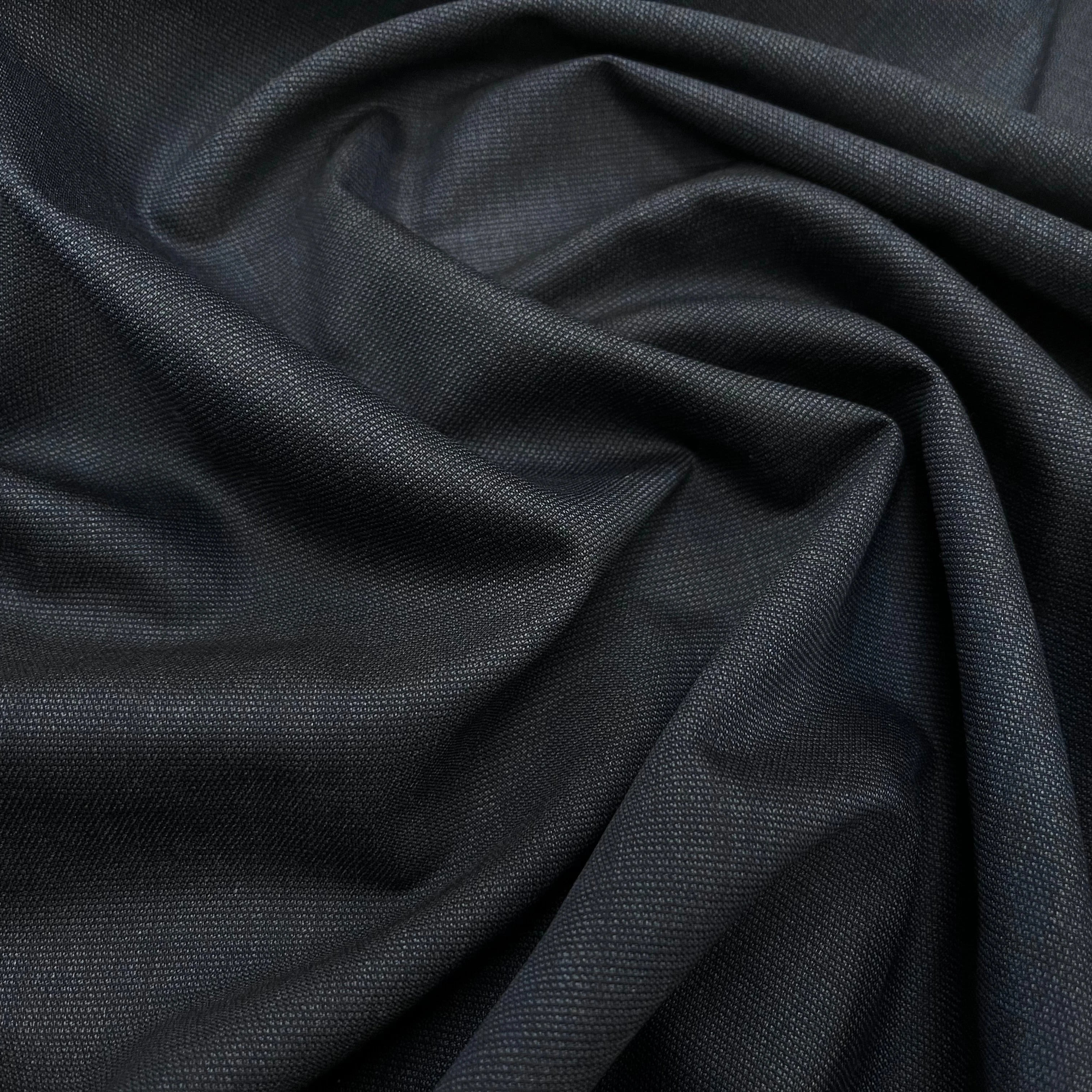 DRAPERIE DE LAINE DEPERLANTE BLEU NUIT D'ÉTÉ 100% LAINE 156CM - My Little Coupon