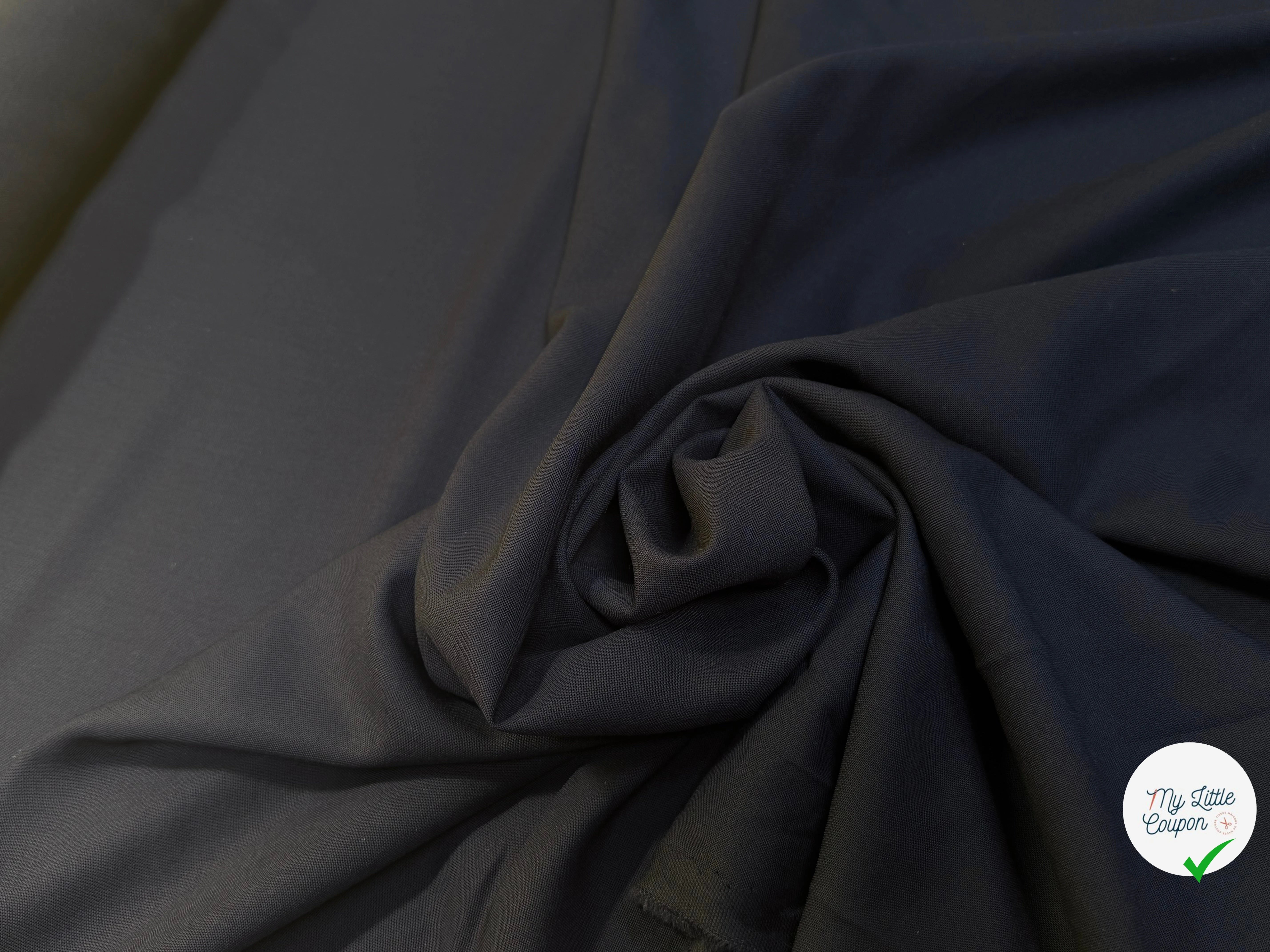 DRAPERIE DE LAINE ÉLÉGANTE MARINE FONCÉ BEAU TOMBÉ - My Little Coupon