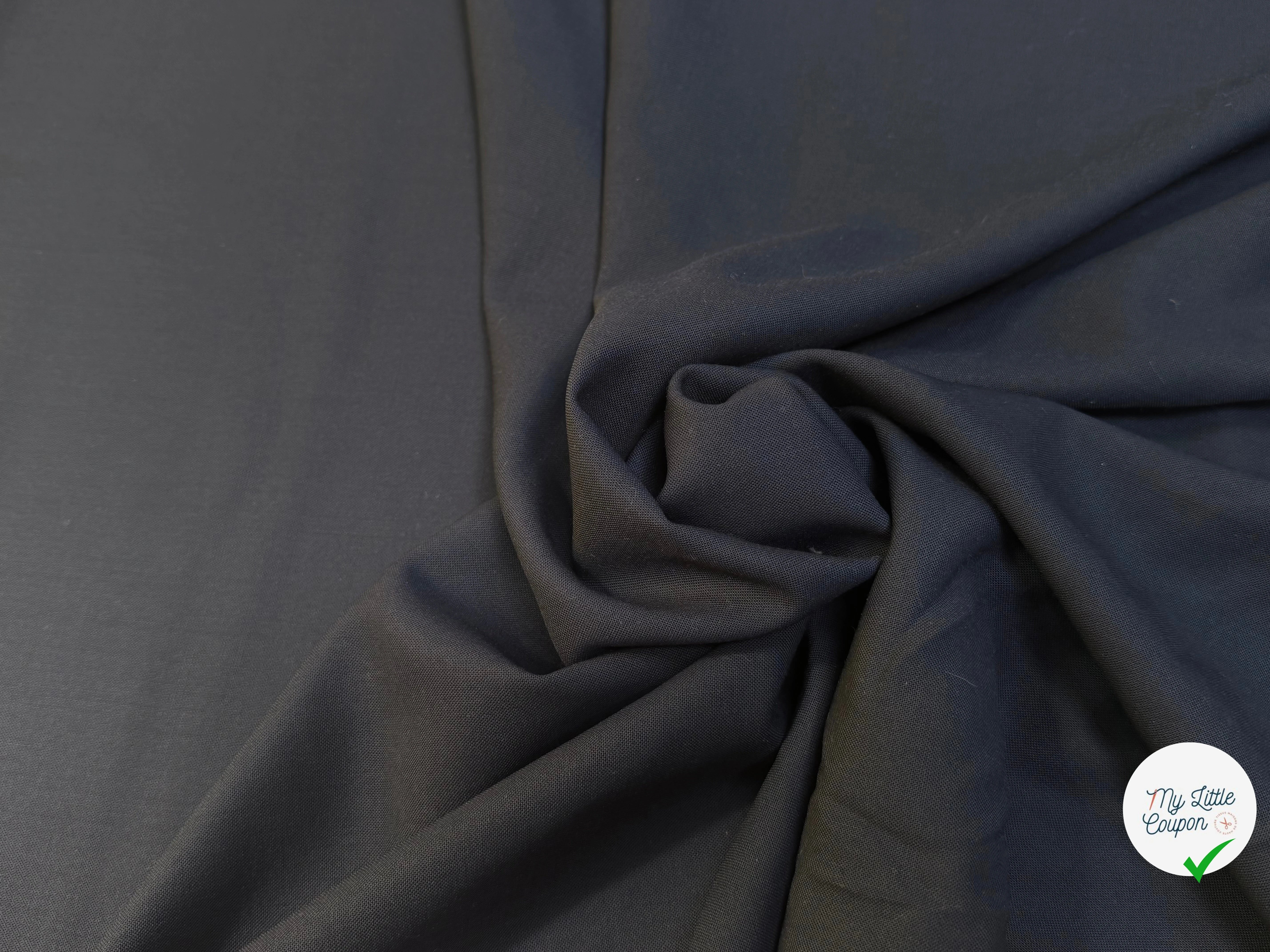DRAPERIE DE LAINE ÉLÉGANTE MARINE FONCÉ BEAU TOMBÉ - My Little Coupon