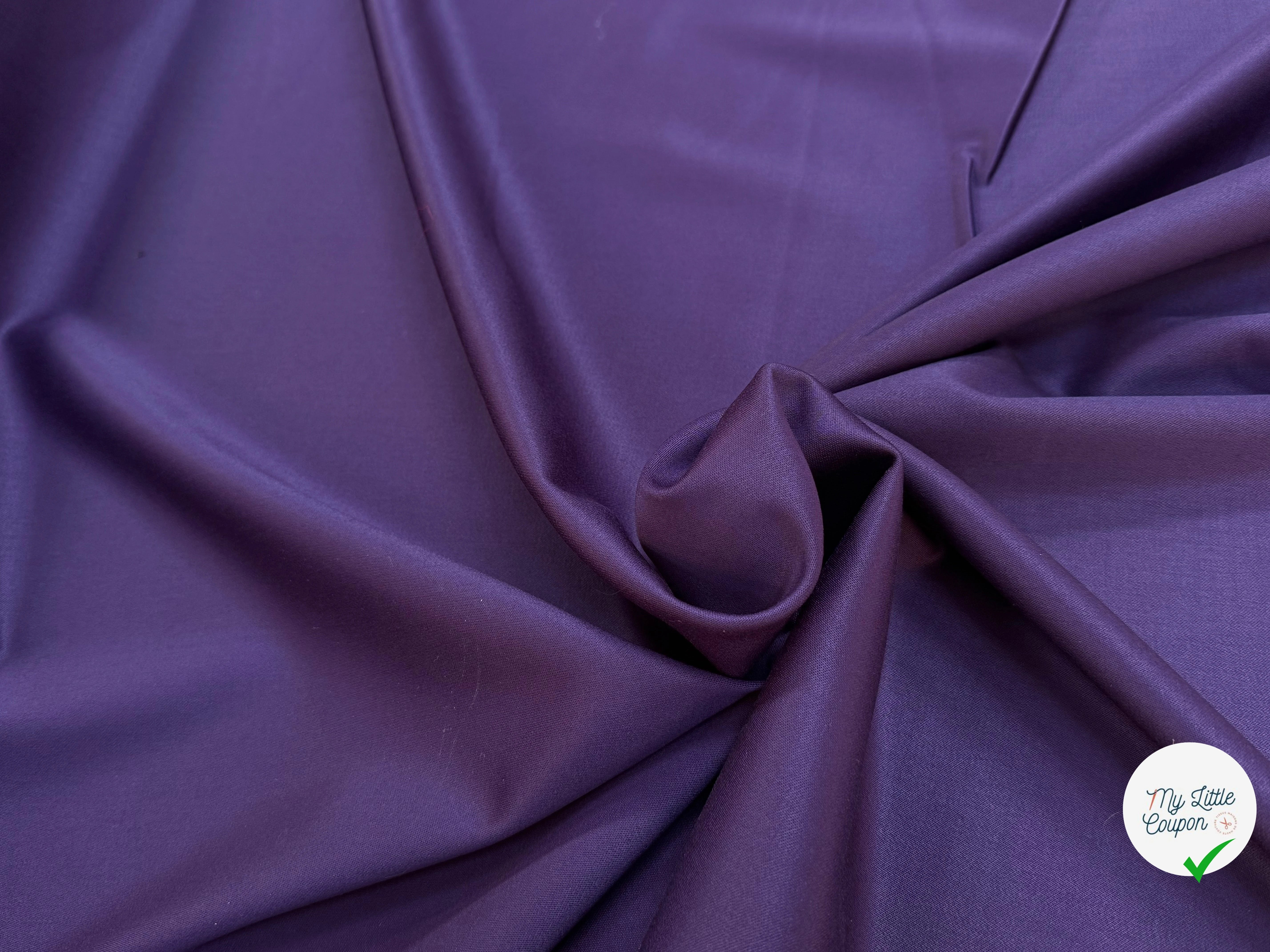 DRAPERIE DE LAINE ENVERS SATINÉ SUBLIME STRETCH VIOLET DOUX TOUCHER - My Little Coupon